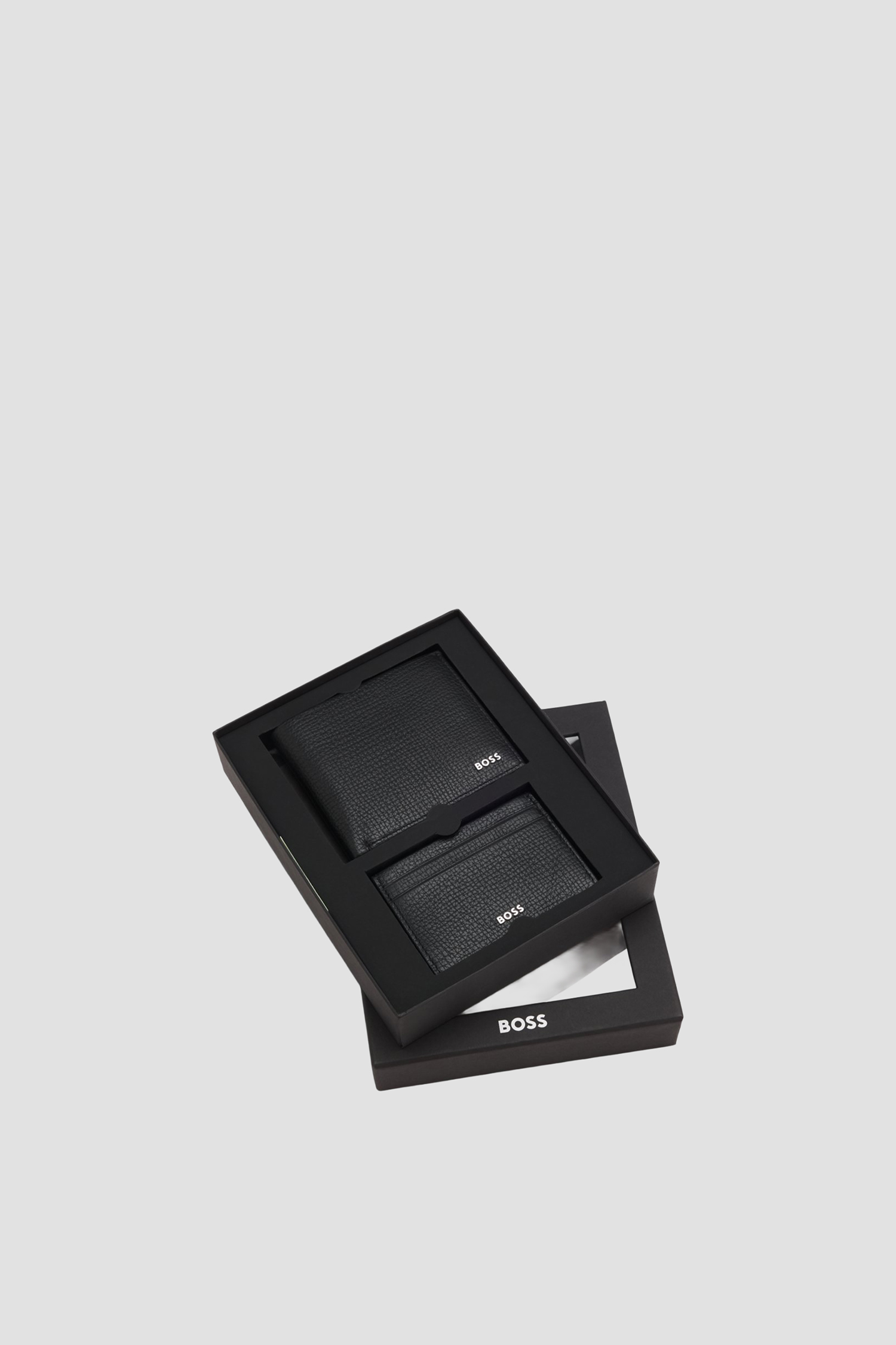 Мужской набор аксессуаров (кошелек, кардхолдер) BOSS 50552878;001