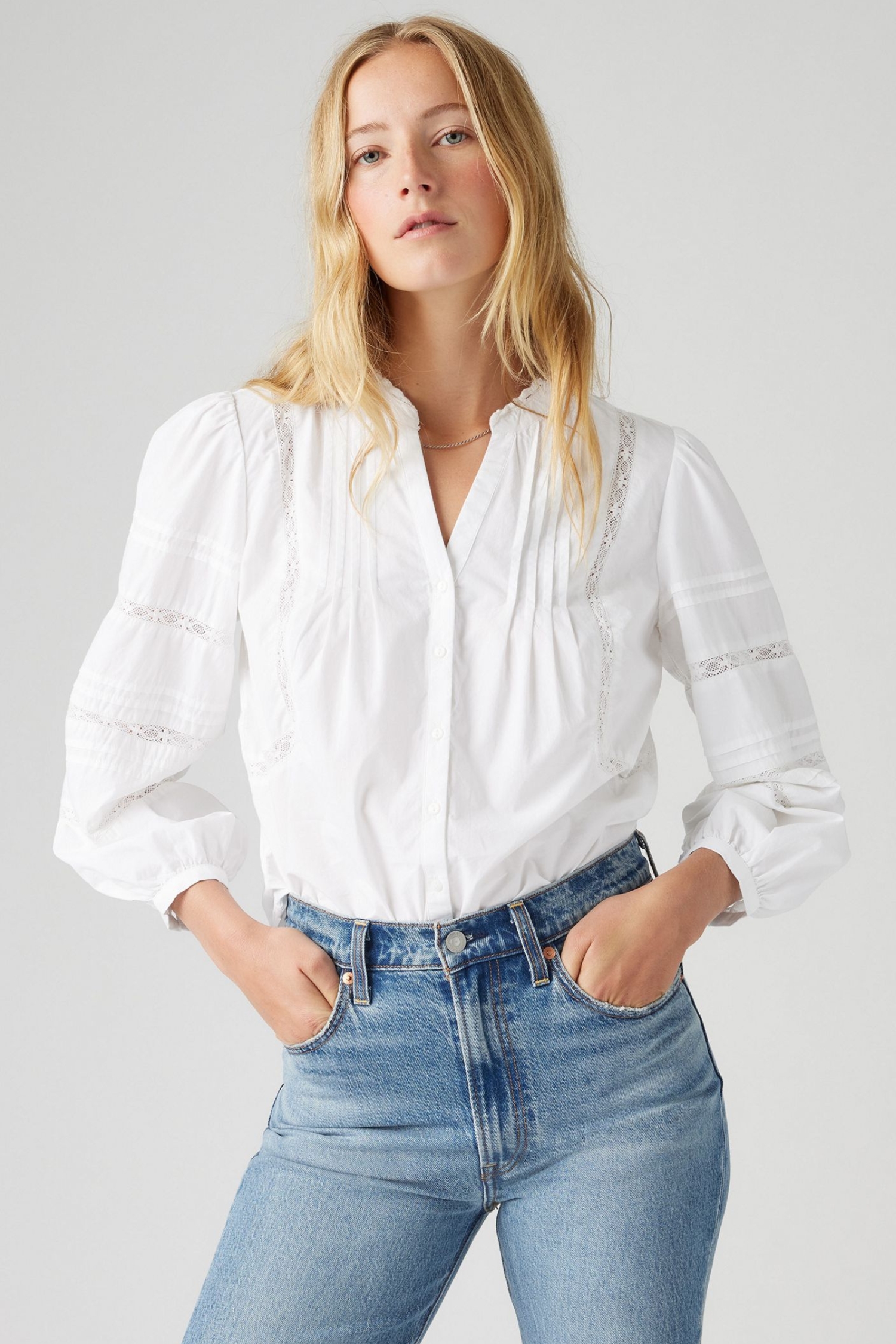 Жіноча біла блуза Levi’s® 001HN;0000