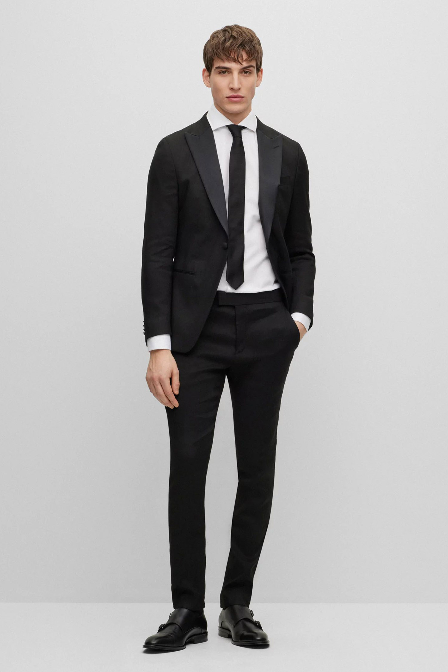 Мужская белая рубашка BOSS 50490144;100