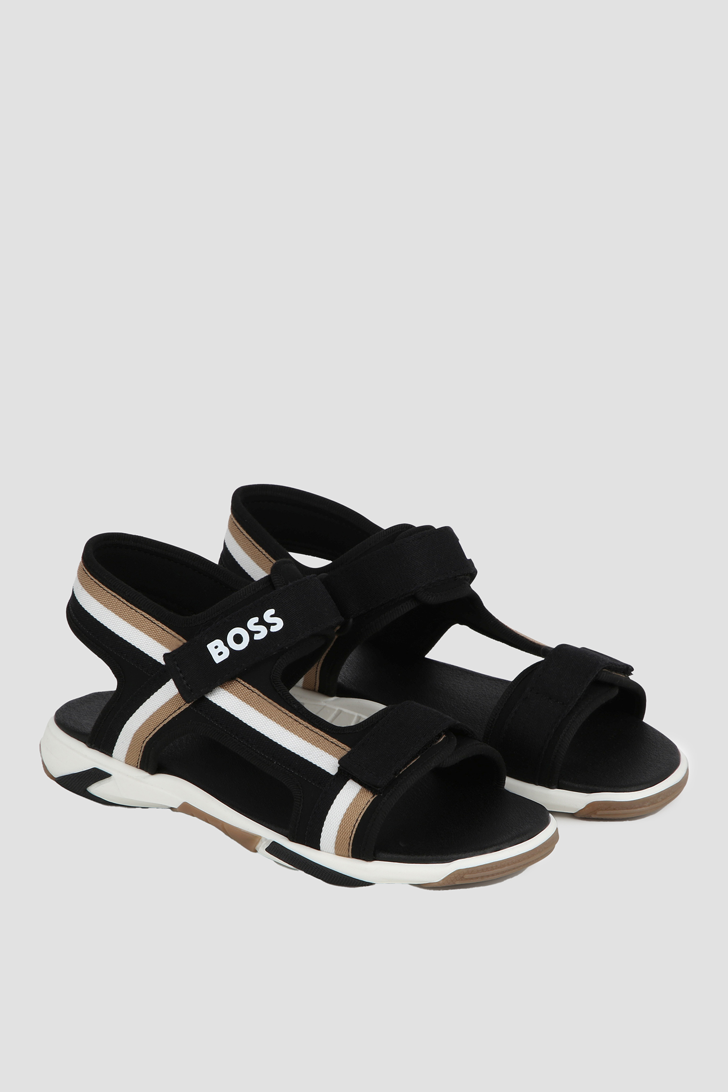 Дитячі чорні сандалі BOSS kids J50851;09B
