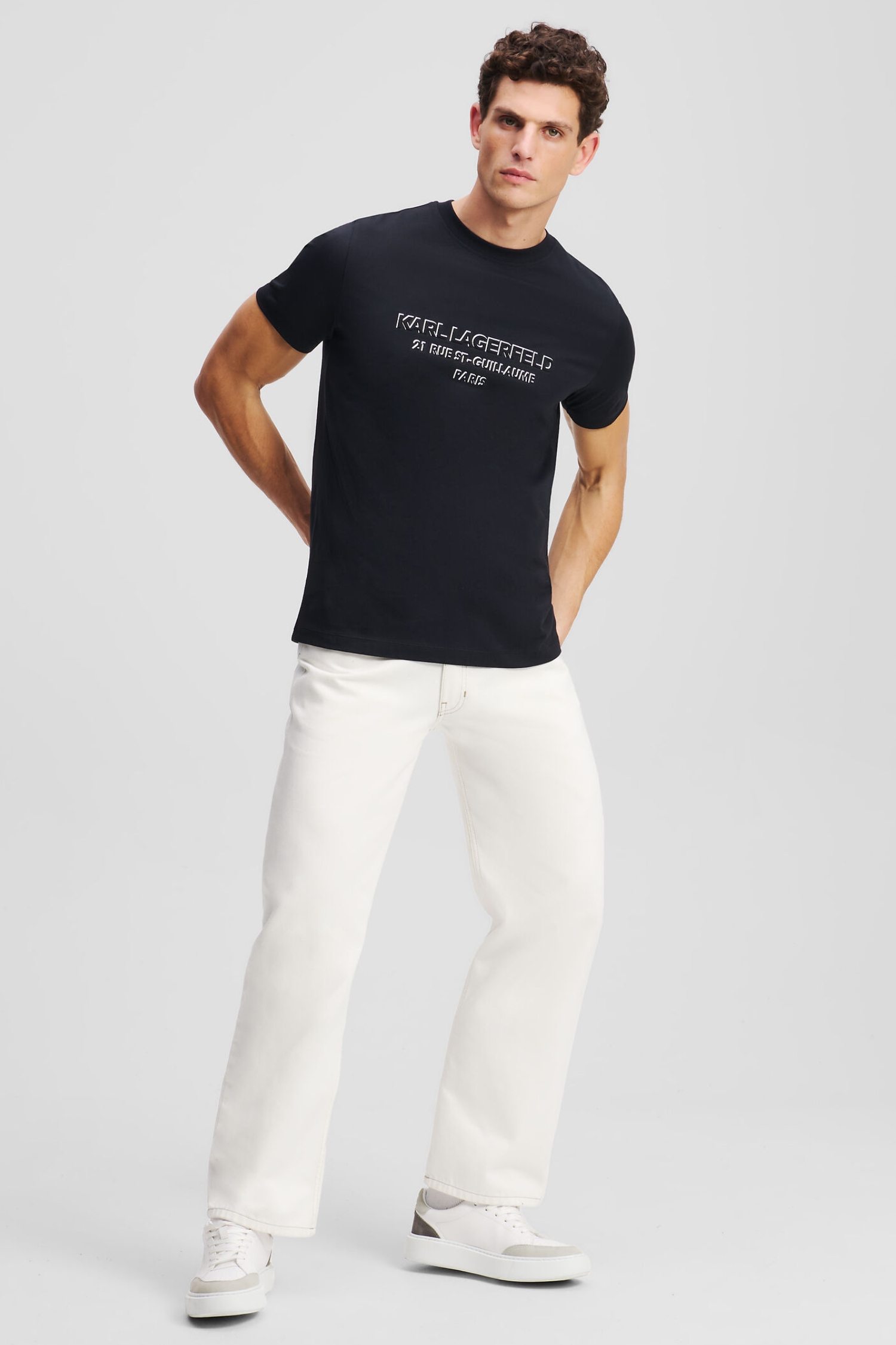 Чоловіча чорна футболка Karl Lagerfeld 552241.755063;990