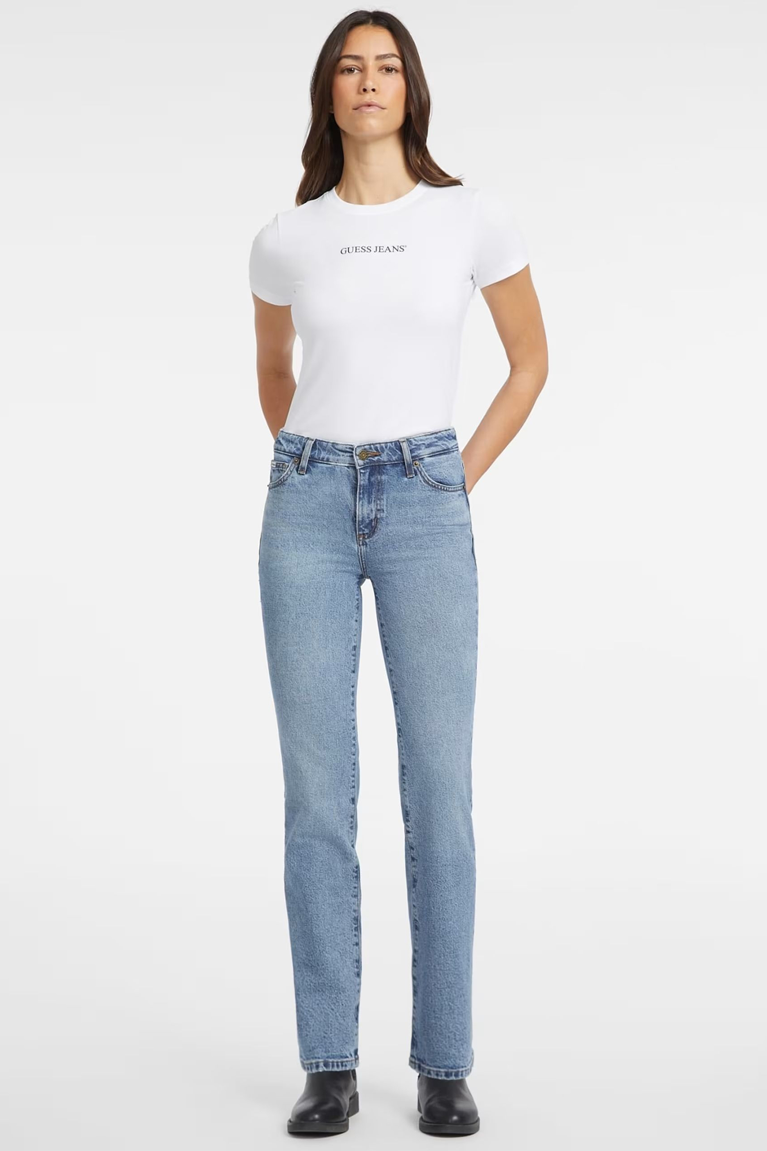 Женские голубые джинсы Guess Jeans W4YA98.D5CC5;GJLV