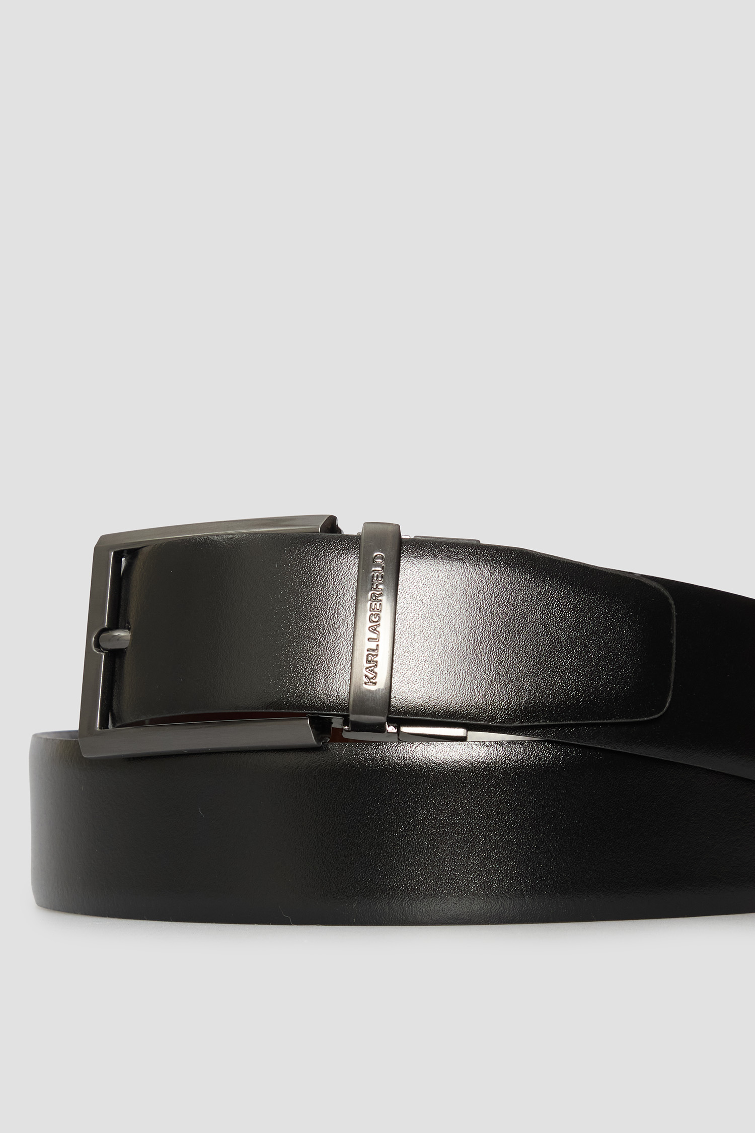 Мужской кожаный двусторонний ремень Karl Lagerfeld 554427.815302;490