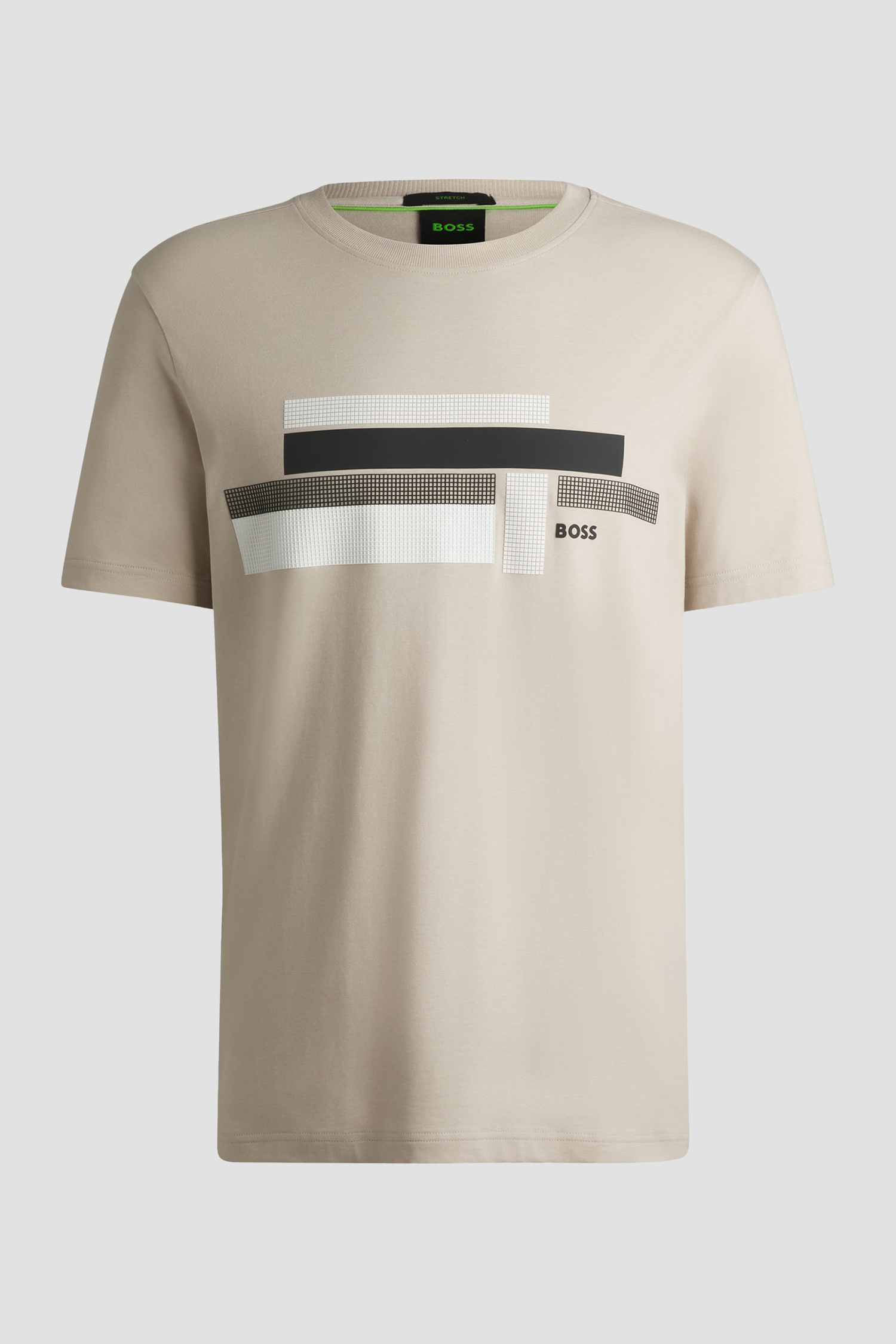 Чоловіча бежева футболка BOSS 50538923;284