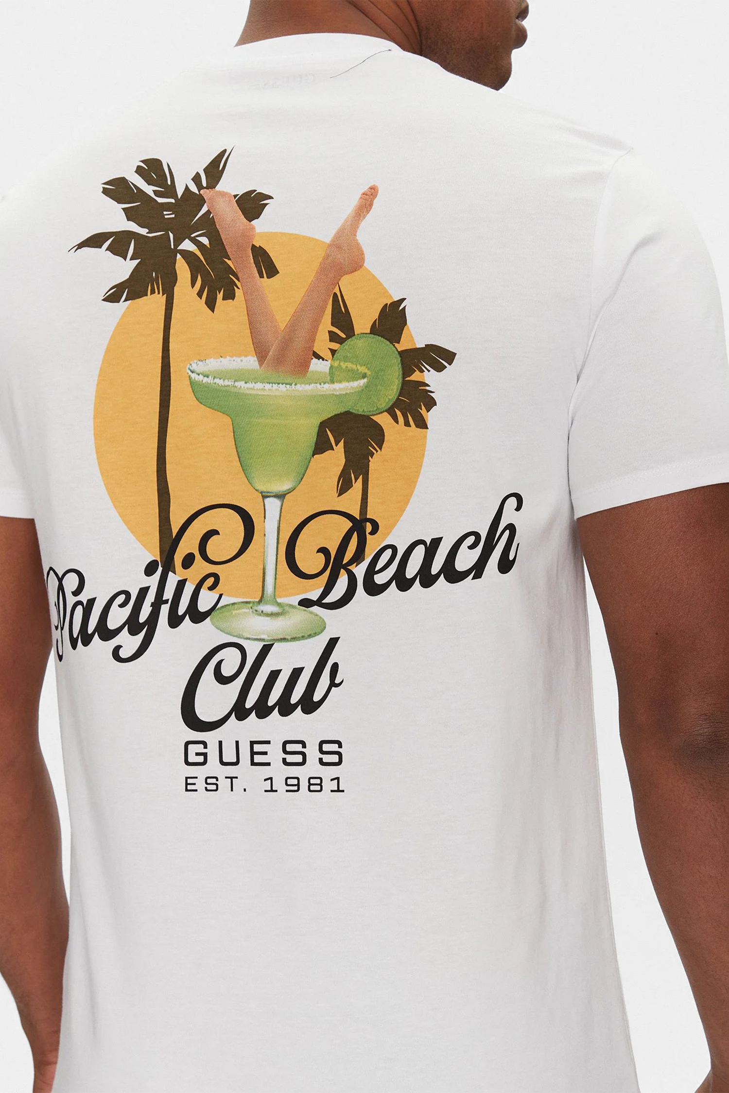 Мужская белая футболка Guess M5GI58.KBW41;G011