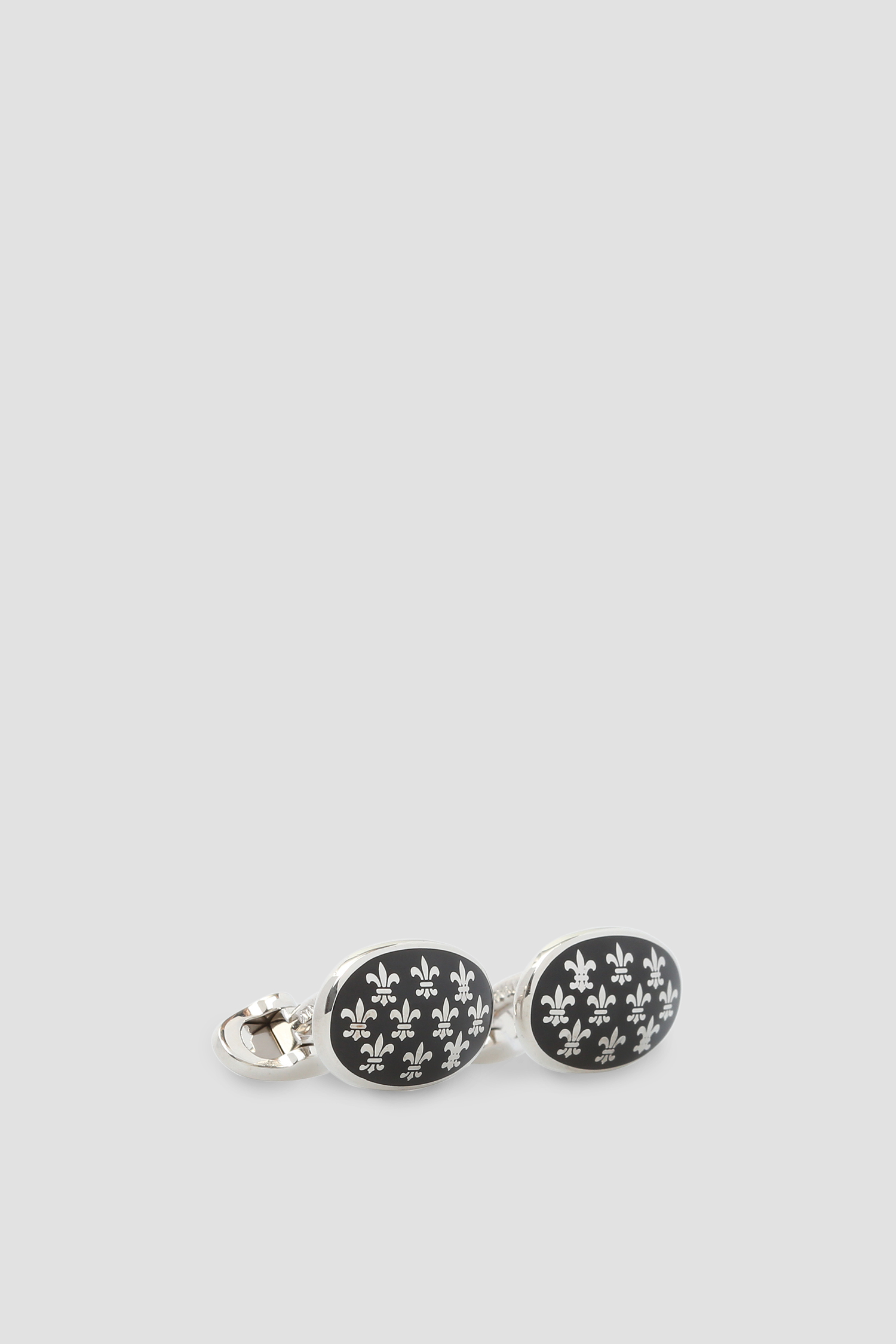 Мужские серебристые запонки Karl Lagerfeld 582186.805702;990
