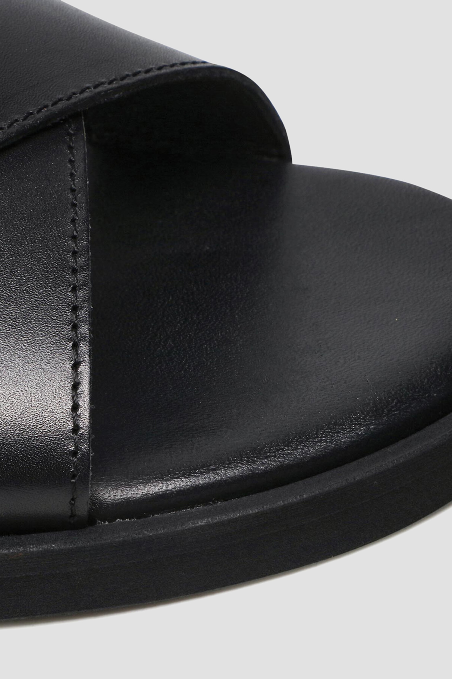 Чоловічі чорні шкіряні сандалі BOSS 50471227;001