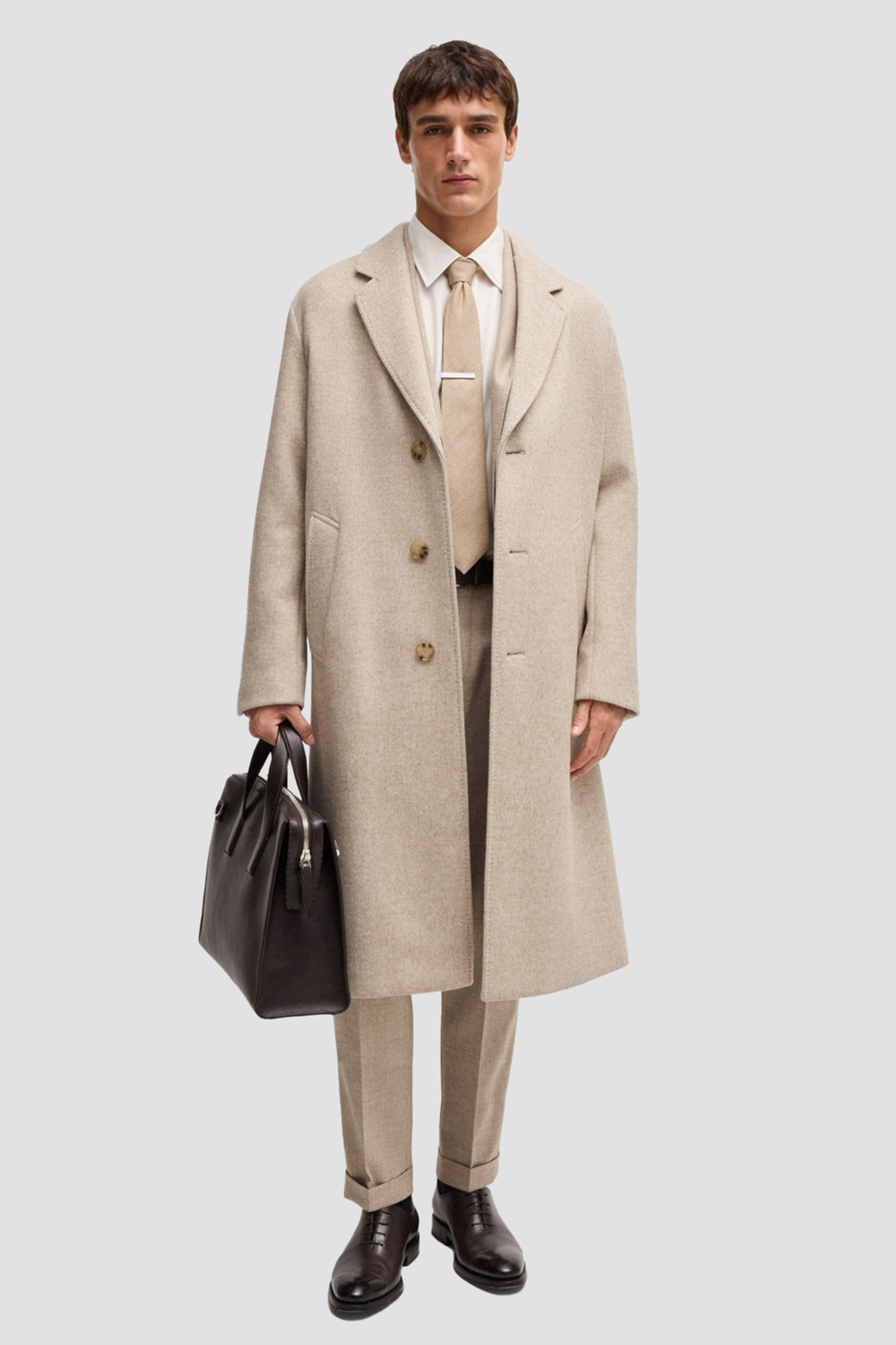 Чоловіча біла сорочка BOSS 50525738;100