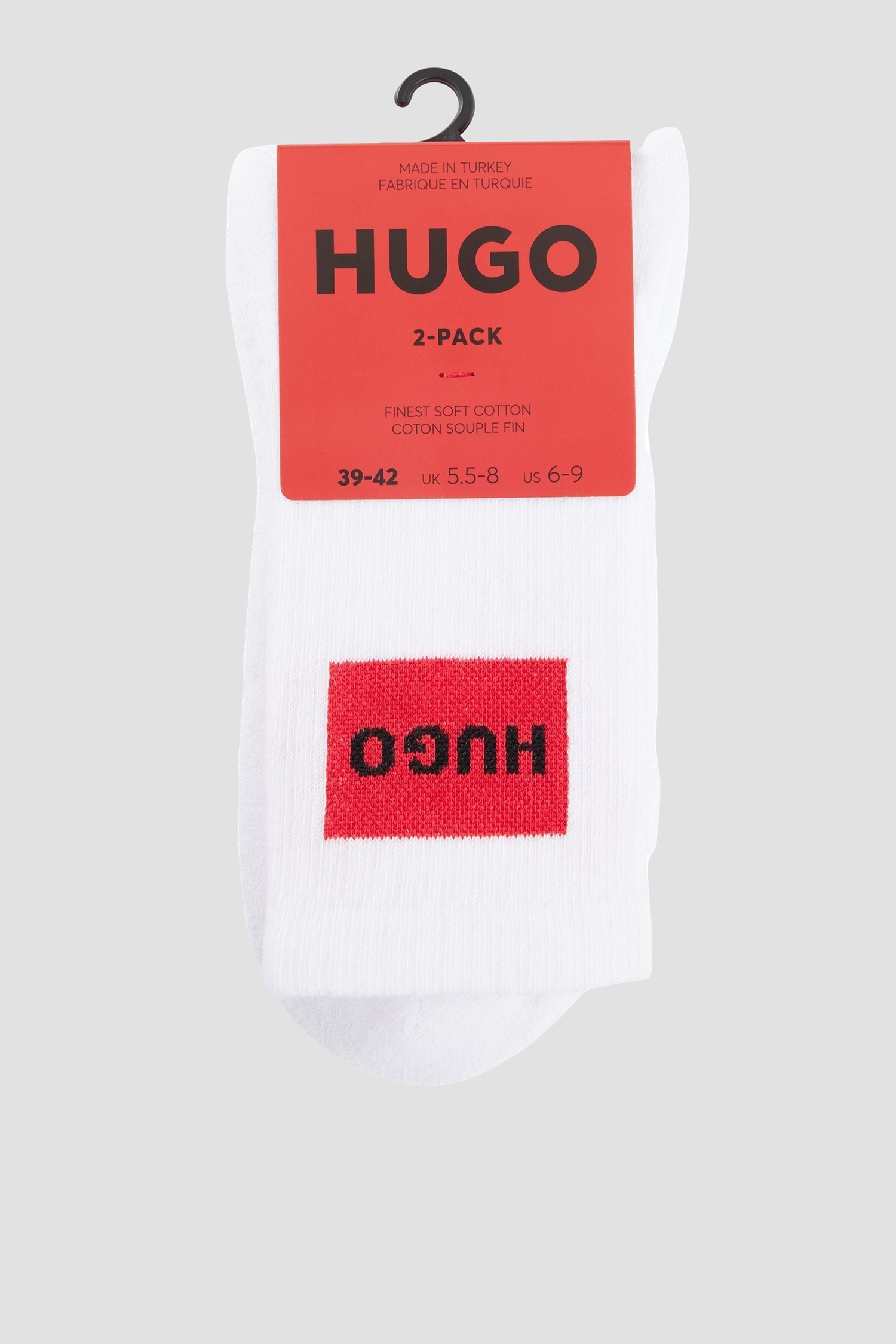 Женские белые носки (2 пары) HUGO 50510661;100