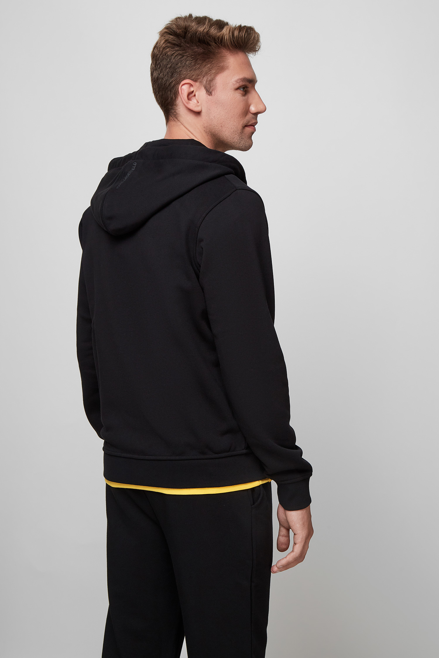 Мужская черная кофта на молнии Karl Lagerfeld 500900.705892;990