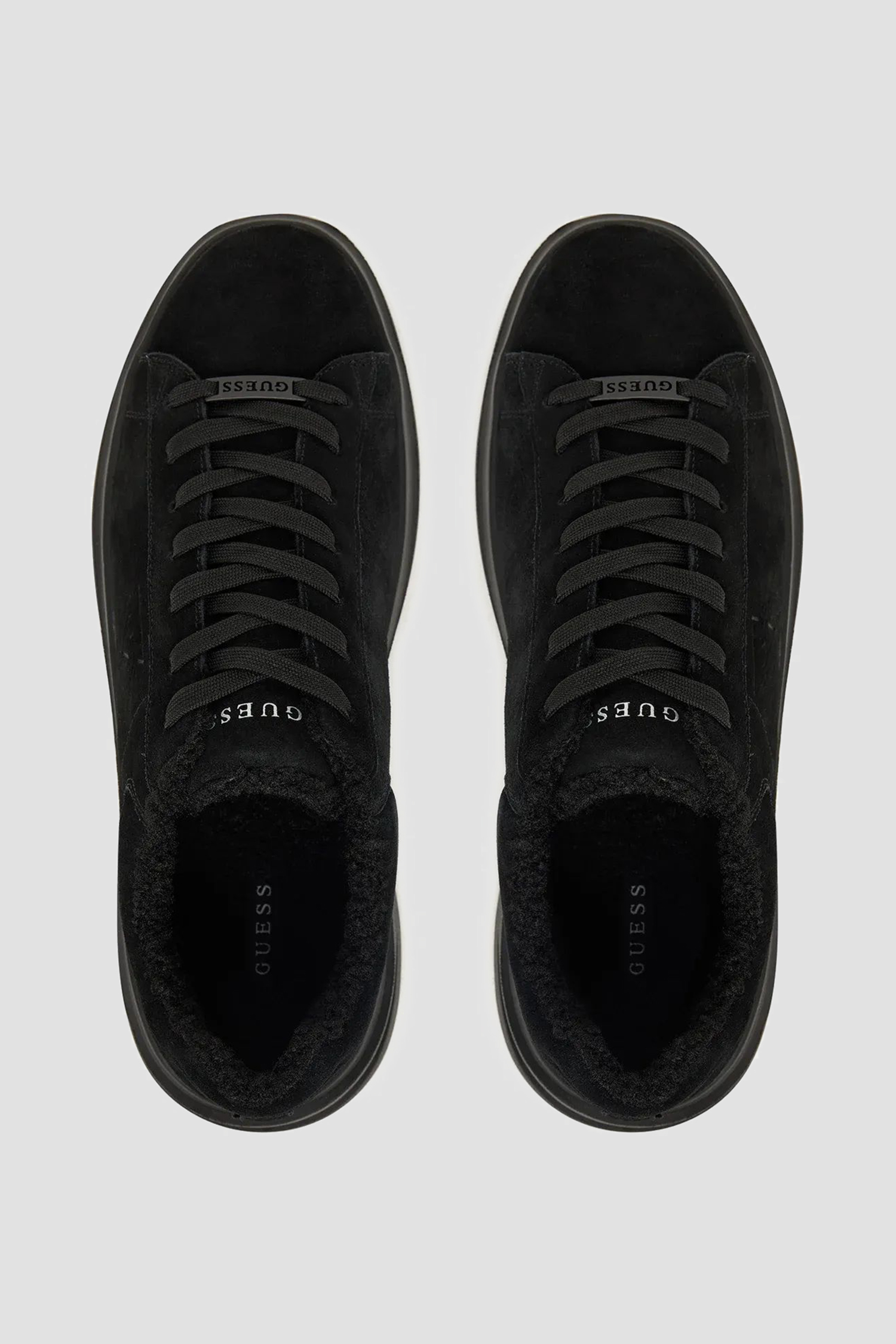 Мужские черные замшевые сникерсы Guess FMFBAN.LEP12;BLACK