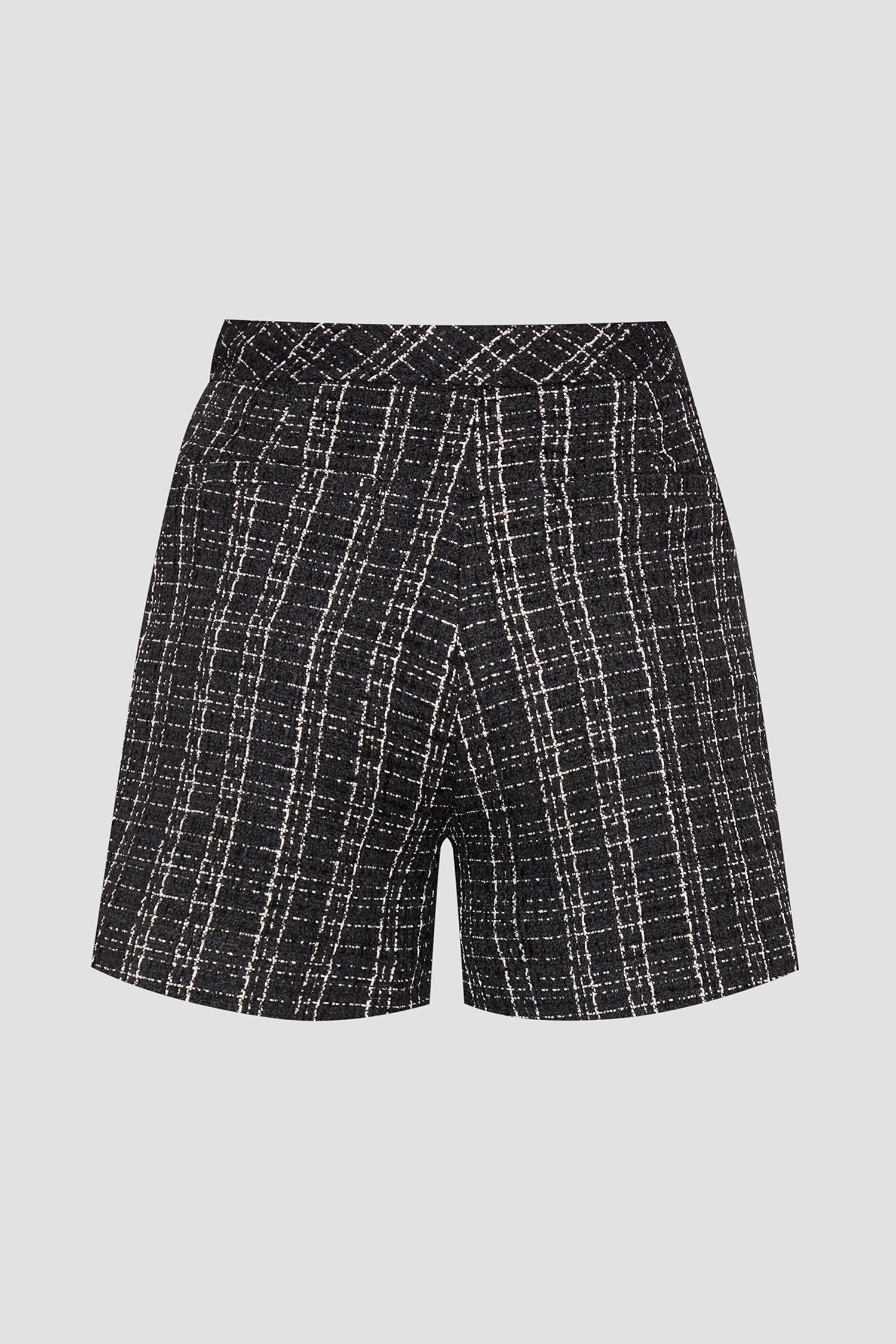 Женские черные твидовые шорты Guess W5BD65.W2382;JBLK