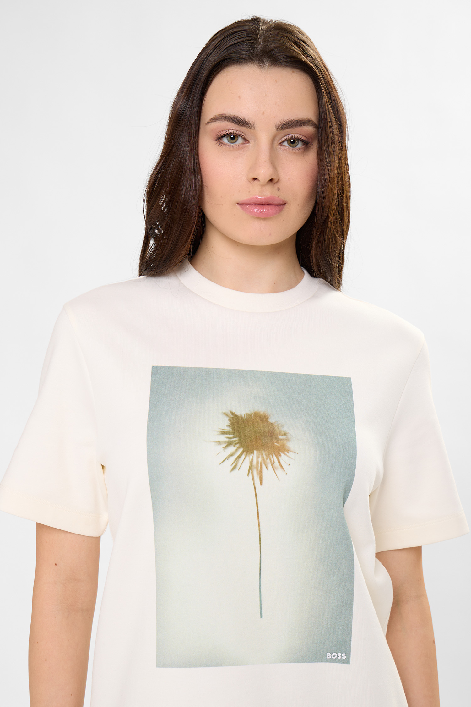 Жіноча біла футболка BOSS 50563277;118