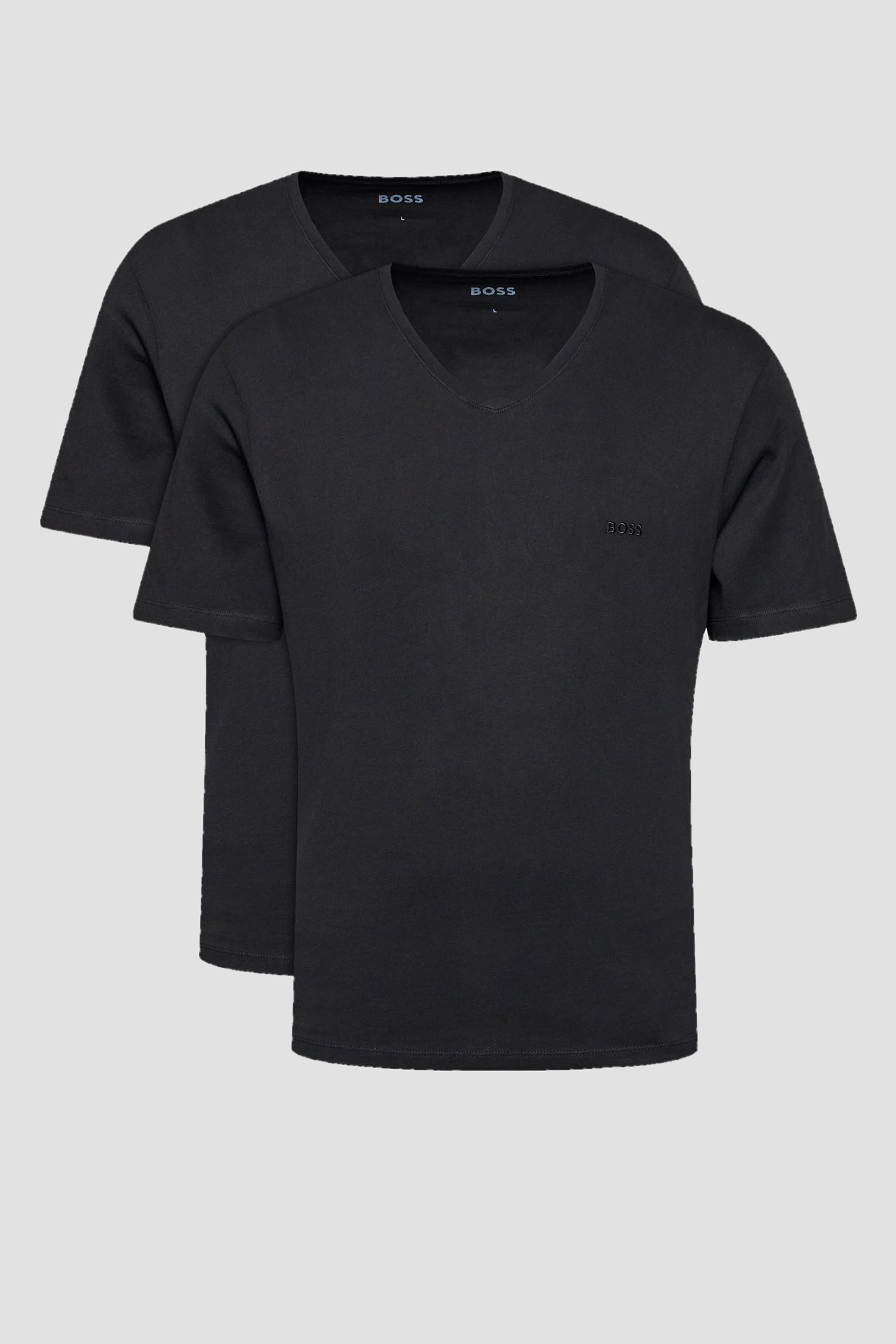 Мужская черная футболка (2 шт) BOSS 50475295;001