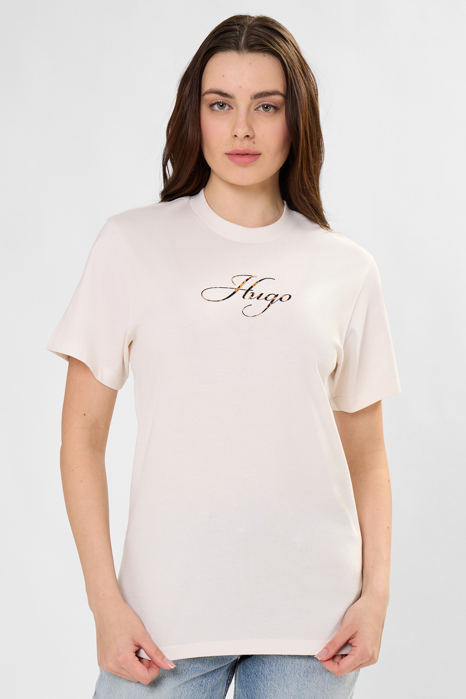 Женская белая футболка HUGO 50560566;102