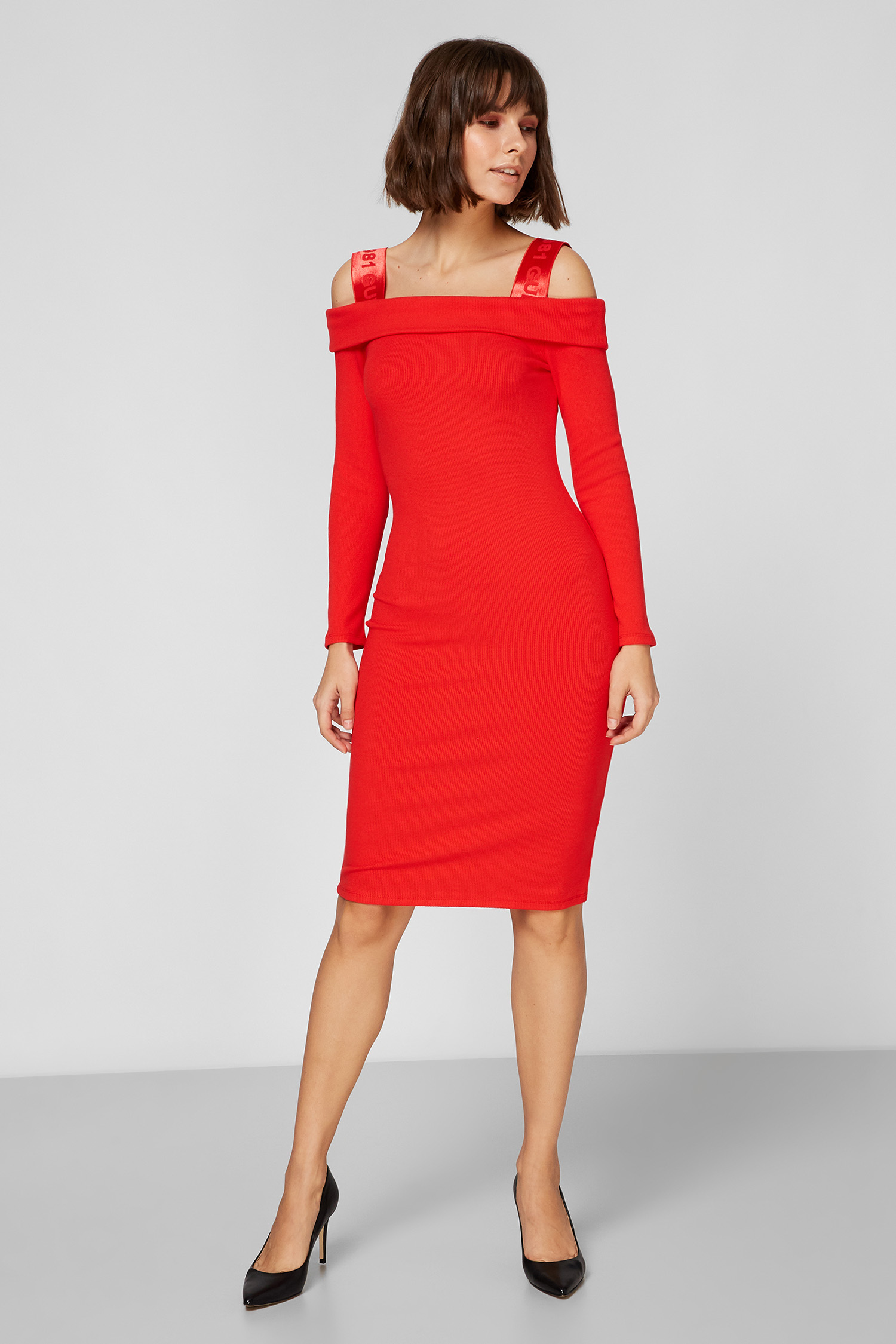 Женское красное платье Guess W0YK76.K8RT0;G512