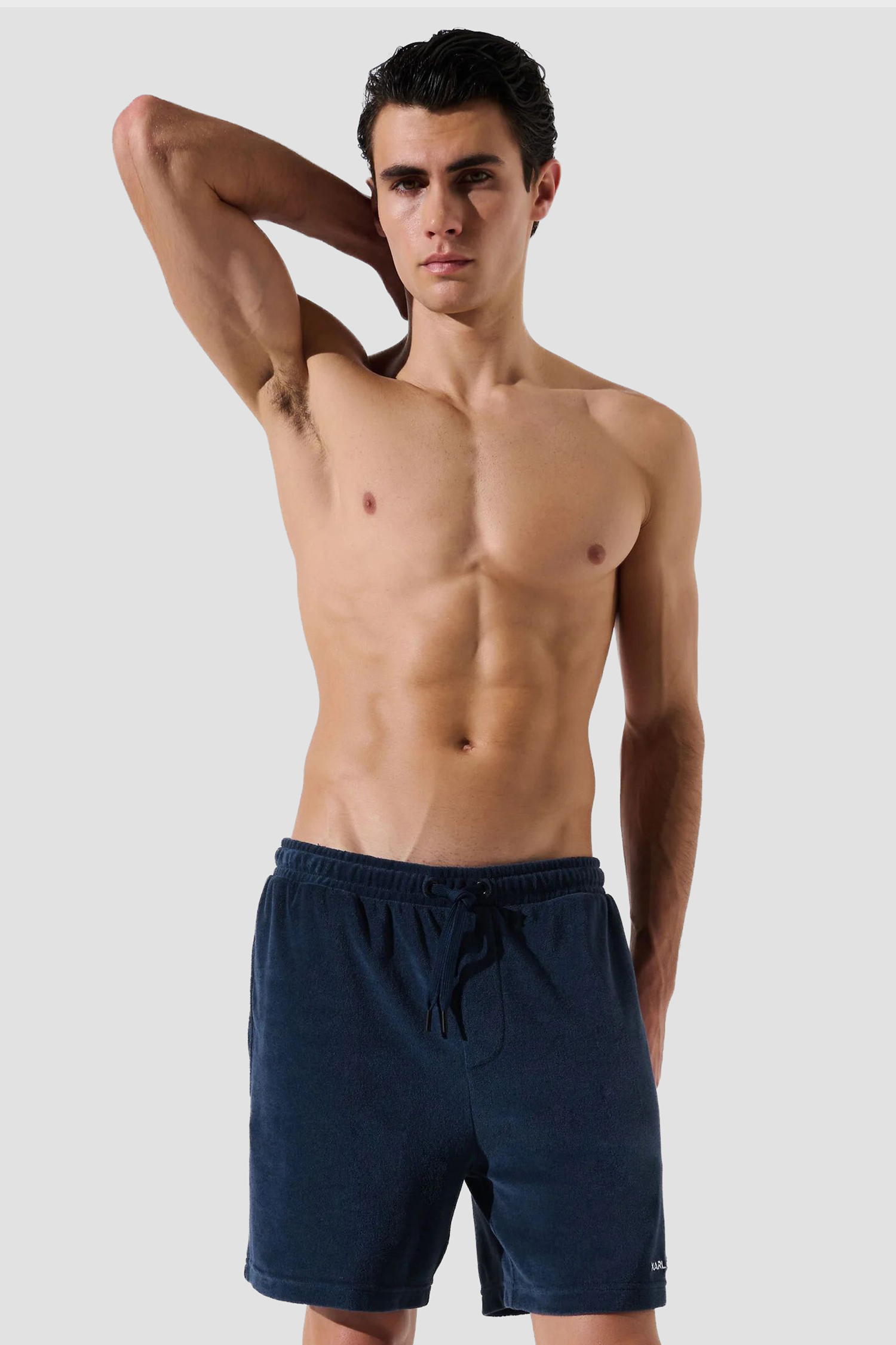 Мужские темно-синие шорты Karl Lagerfeld A3M46006;1WN