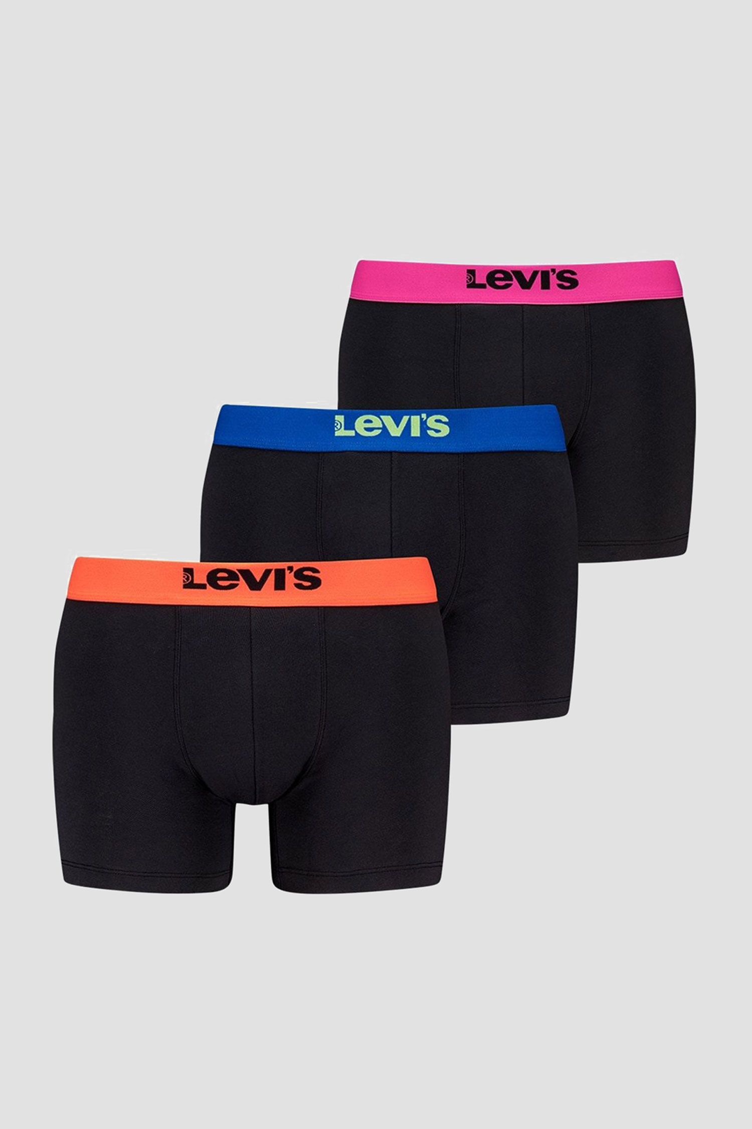 Мужские черные боксеры (3 шт) Levi’s® 701229547;001