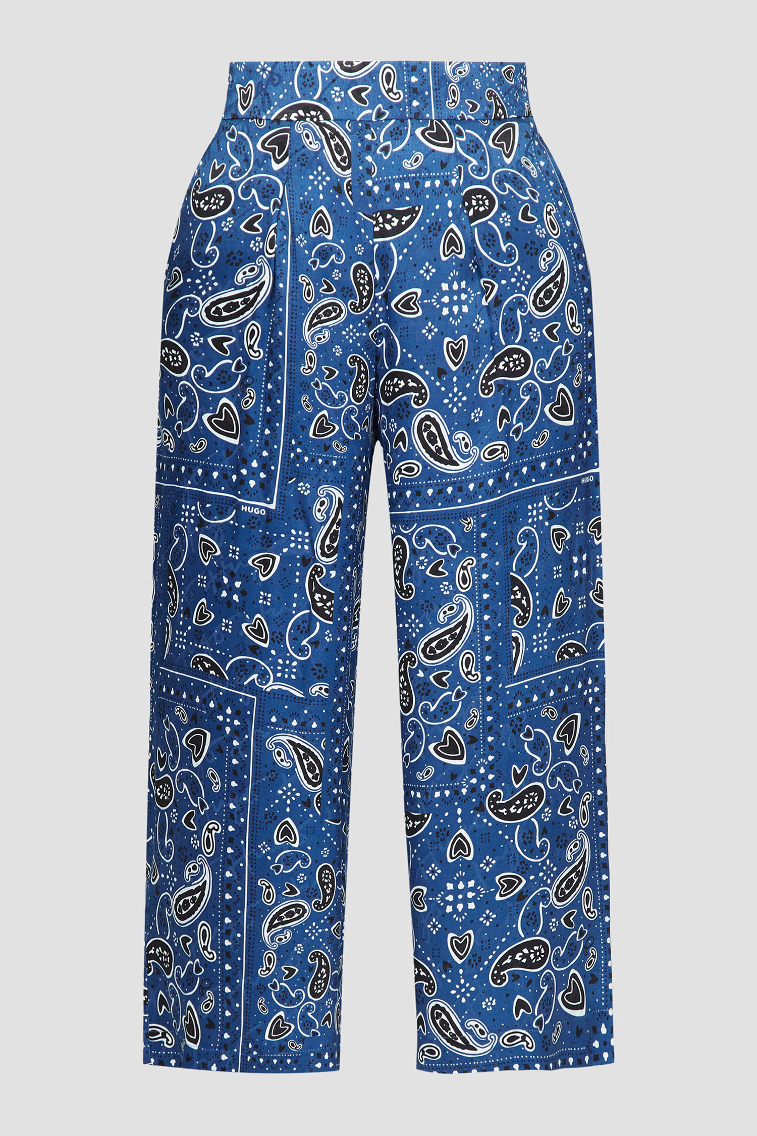 Женские синие кюлоты с узором HUGO 50489249;963