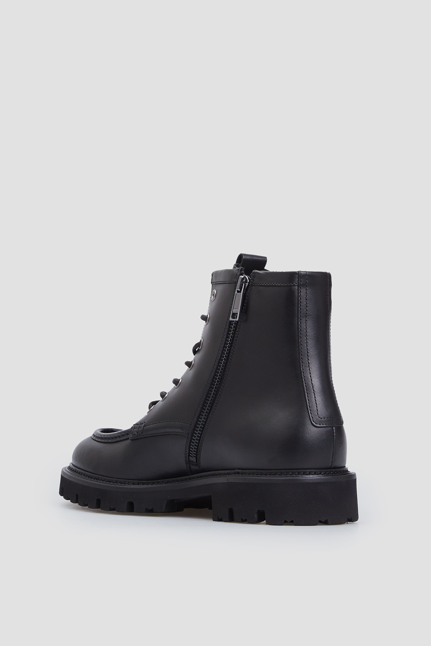 Мужские черные кожаные ботинки BOSS 50529268;001