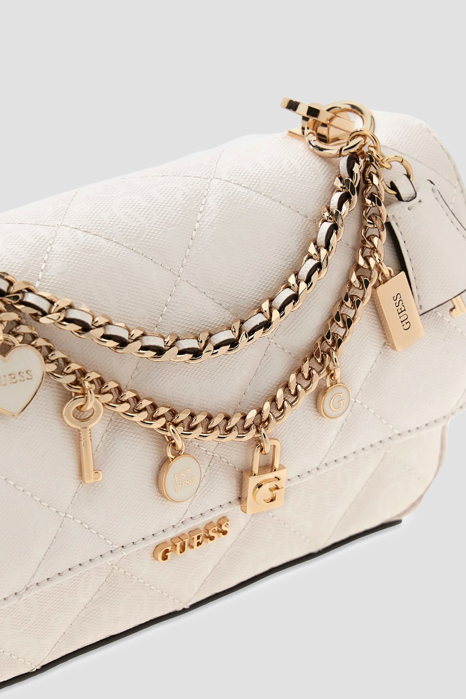 Женская белая сумка Guess HWGG99.12200;OFF