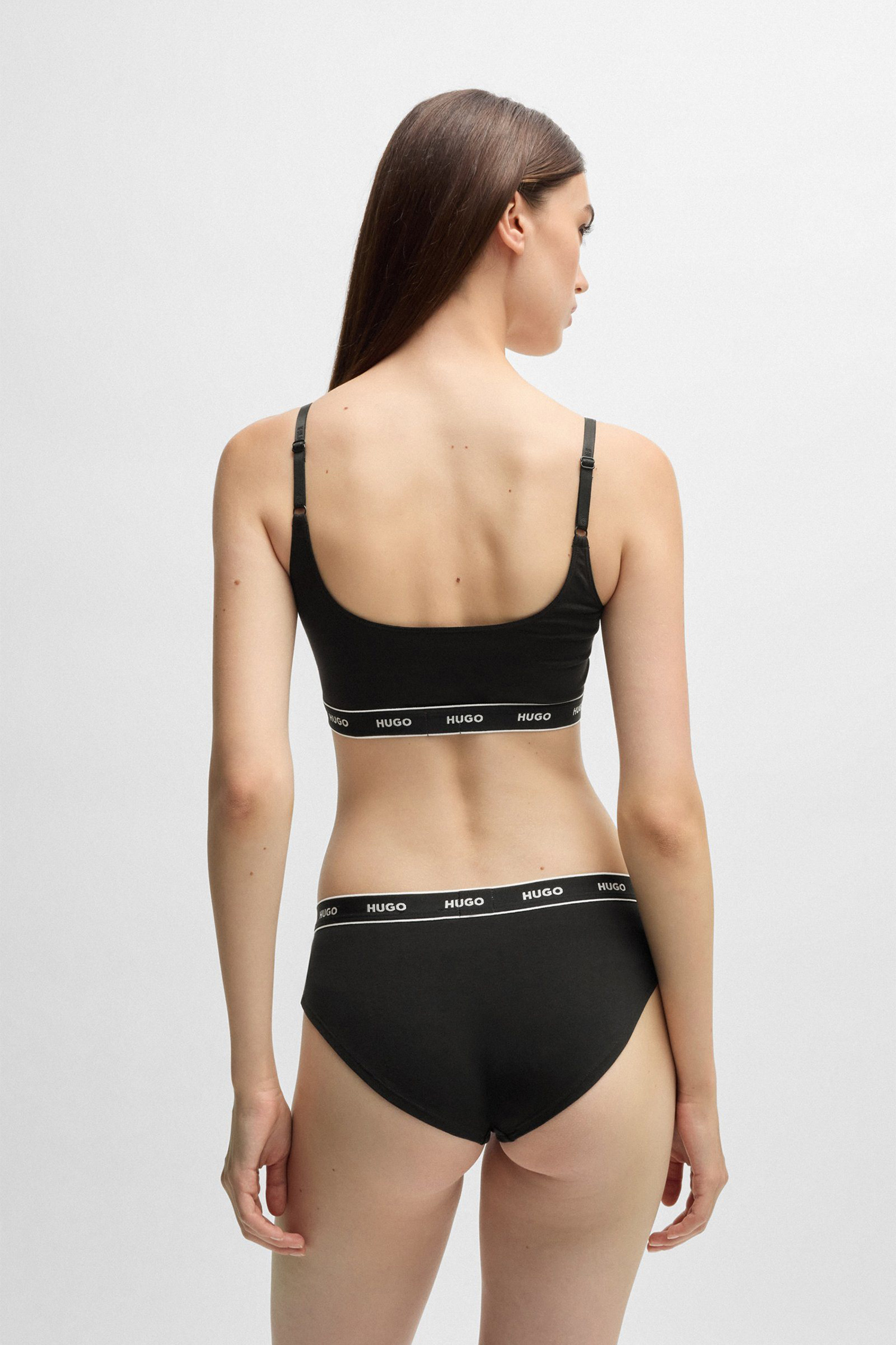 Женский черный топ (2 шт) HUGO 50495872;998