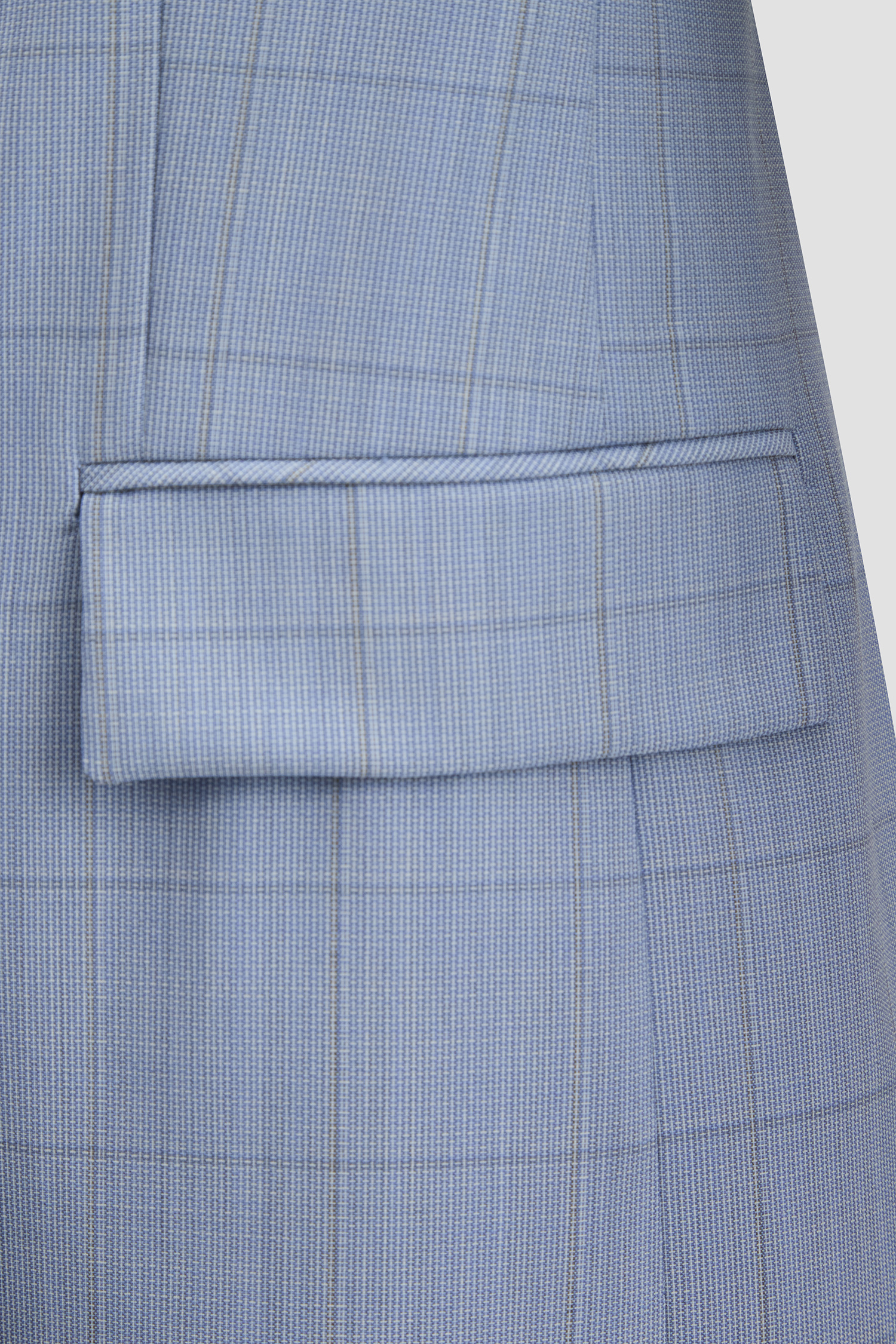 Женский голубой шерстяной жакет в клетку BOSS 50530606;967