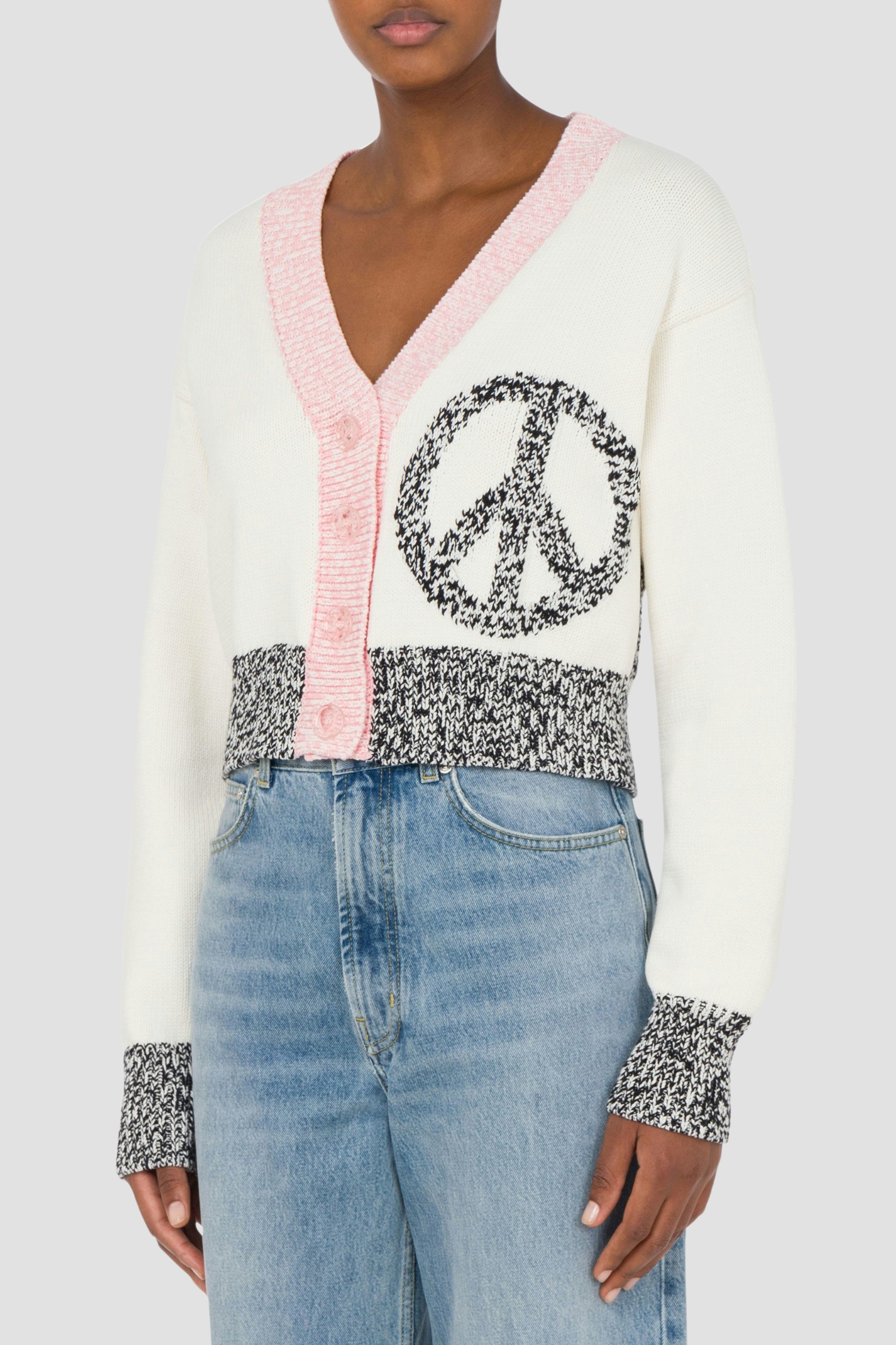 Женский белый кардиган Moschino A0918.3209;2002