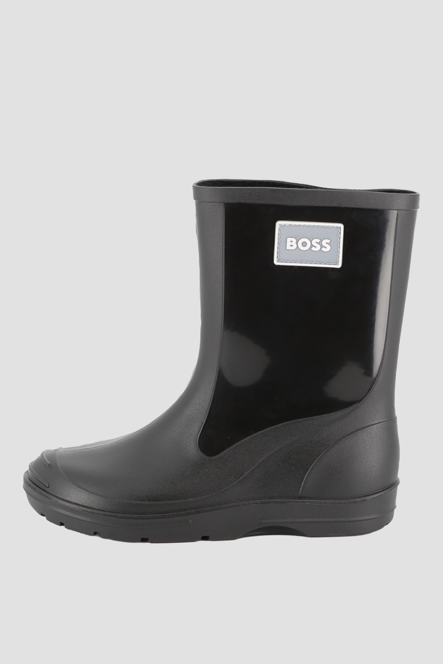 Детские черные резиновые сапоги BOSS kids J52723;09B