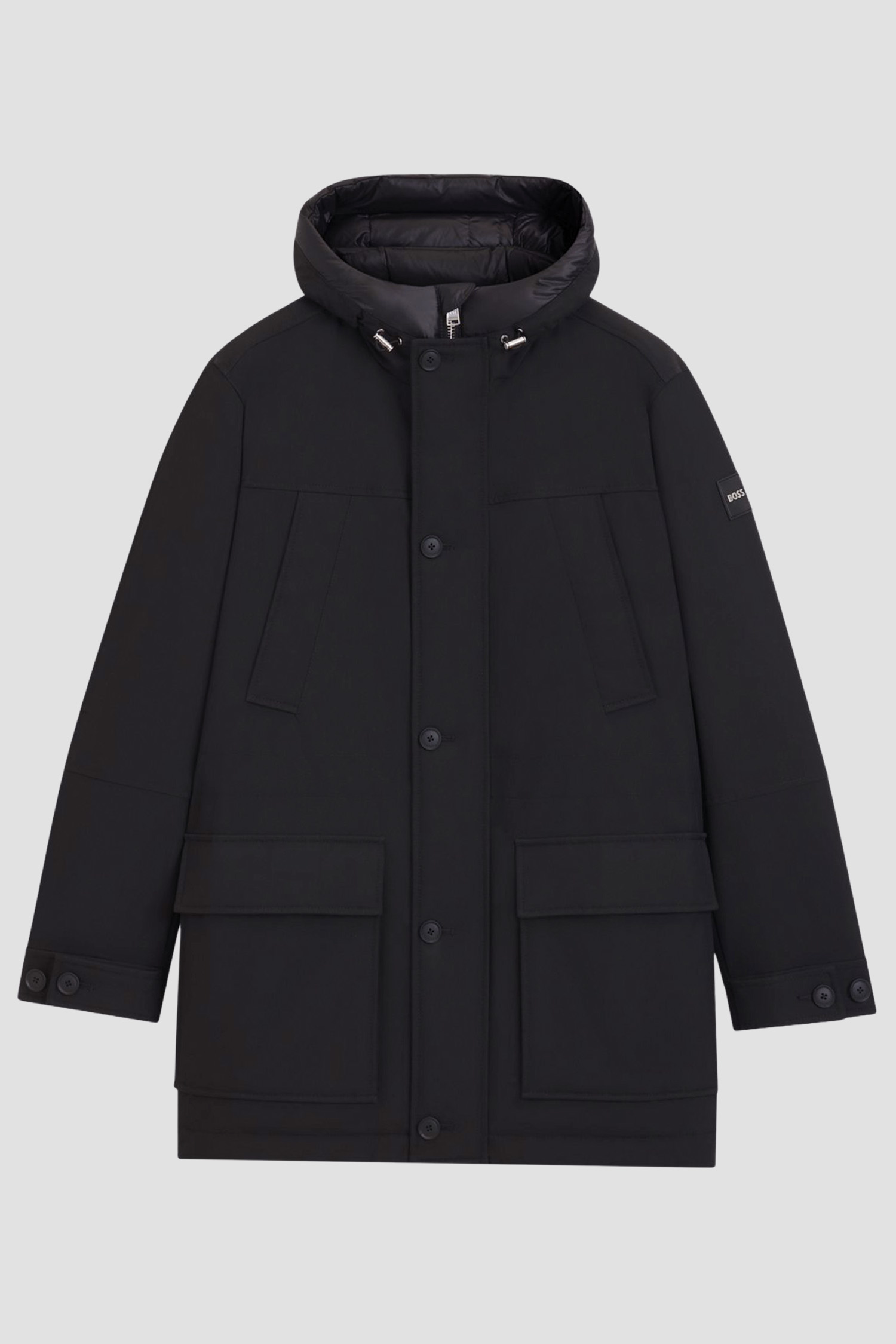 Мужская черная пуховая парка BOSS 50540472;001