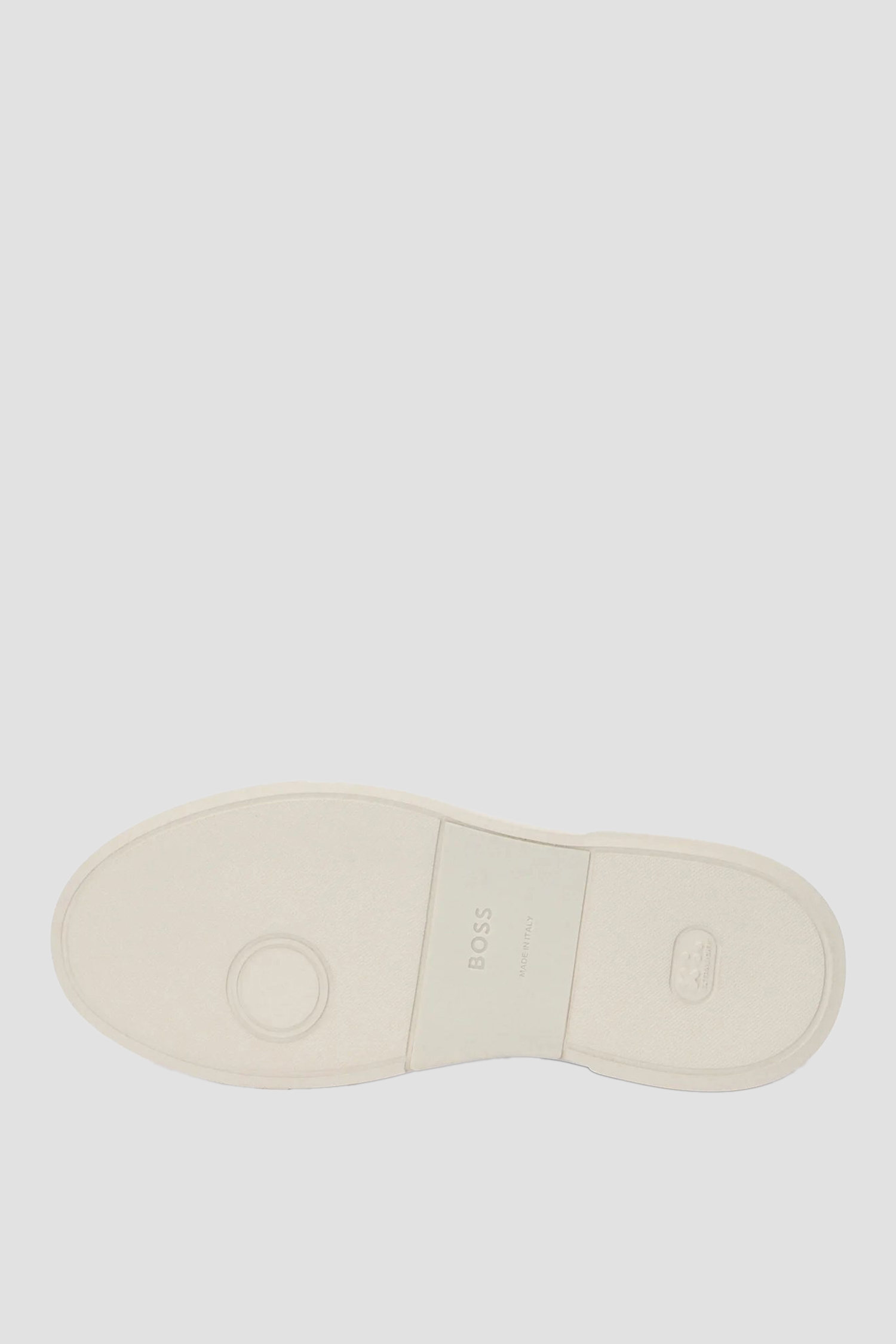 Женские черные кожаные сникерсы BOSS 50553055;001