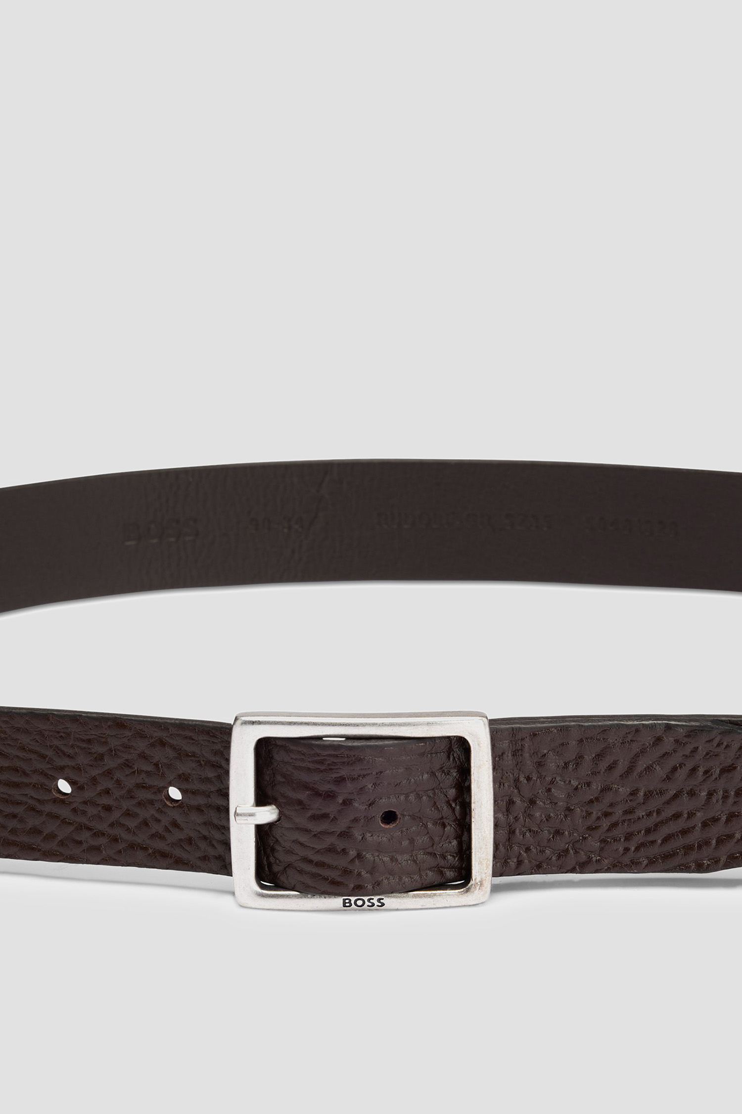 Чоловічий коричневий шкіряний ремінь BOSS 50481028;202