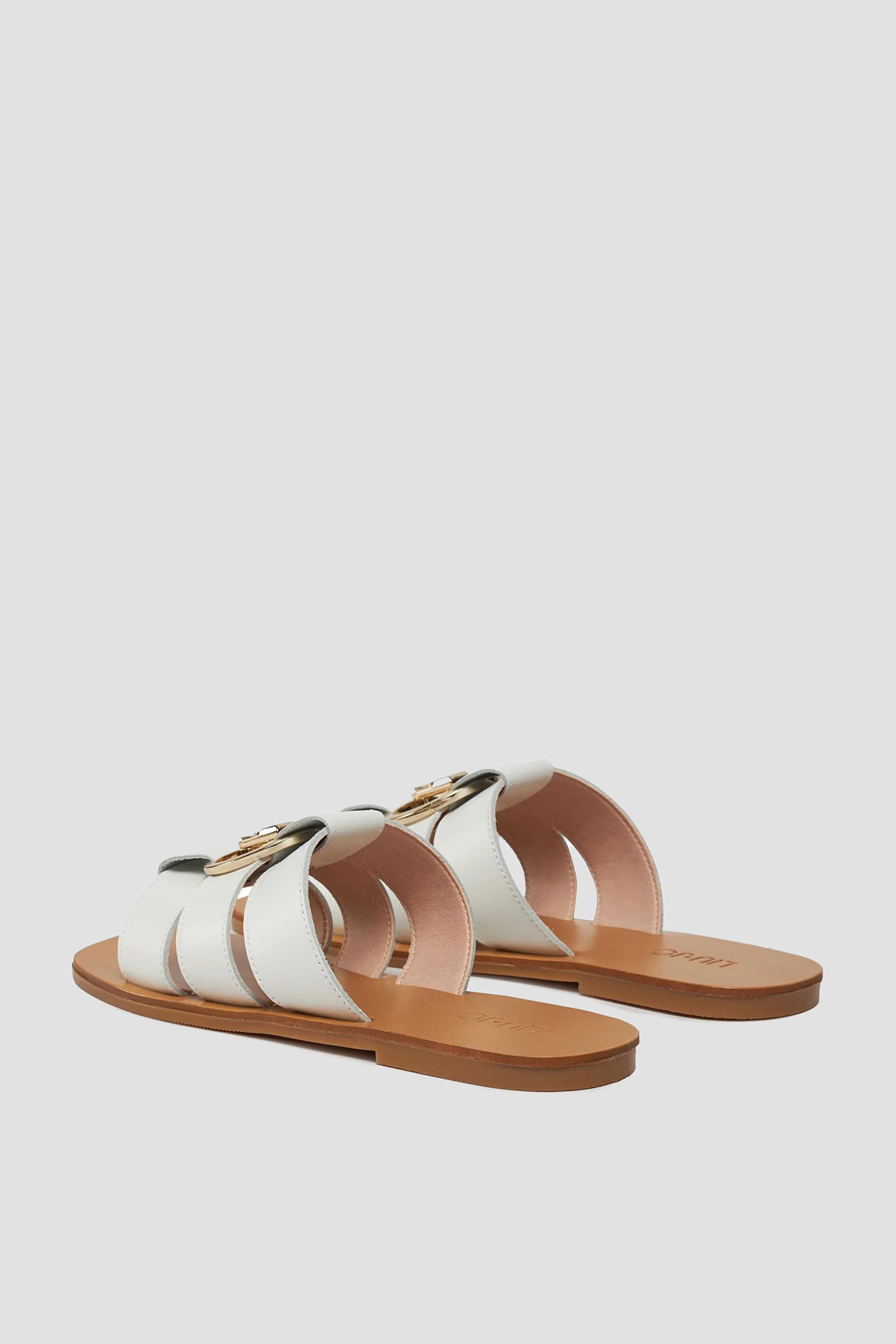 Жіночі білі шкіряні слайдери Liu Jo SA4119.P0102;01111