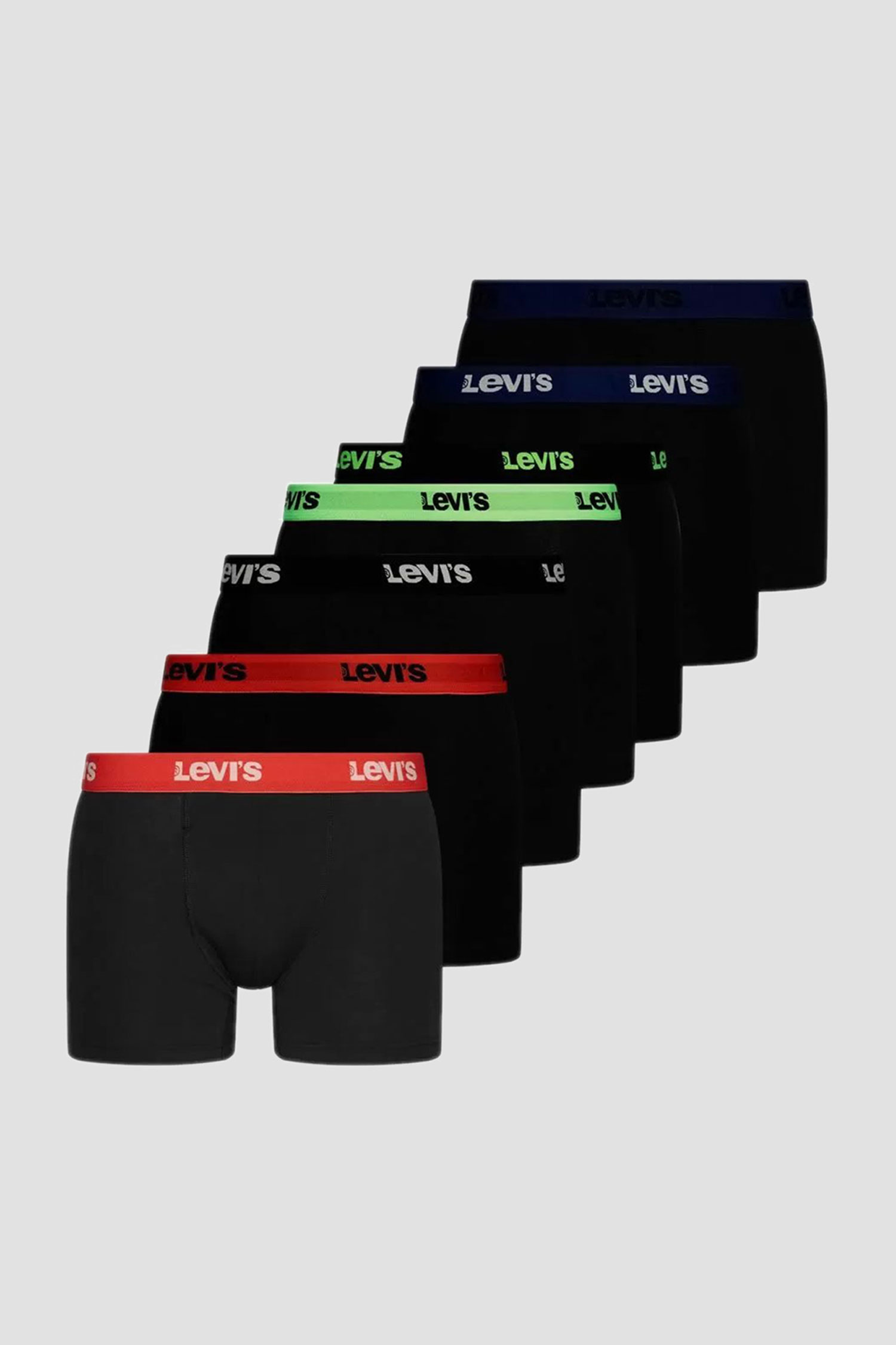 Чоловічі чорні боксери (7 шт) Levi’s® 701225625;001