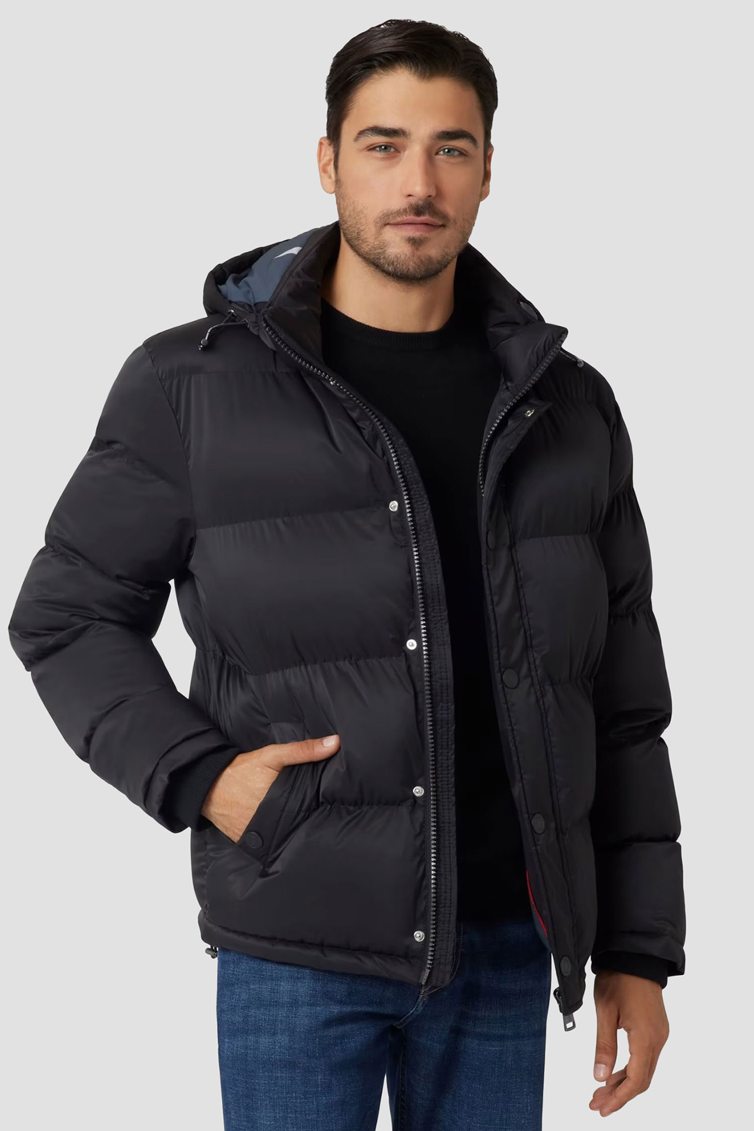 Чоловіча чорна куртка Guess M4BL21.WGJ42;JBLK — Ultrashop