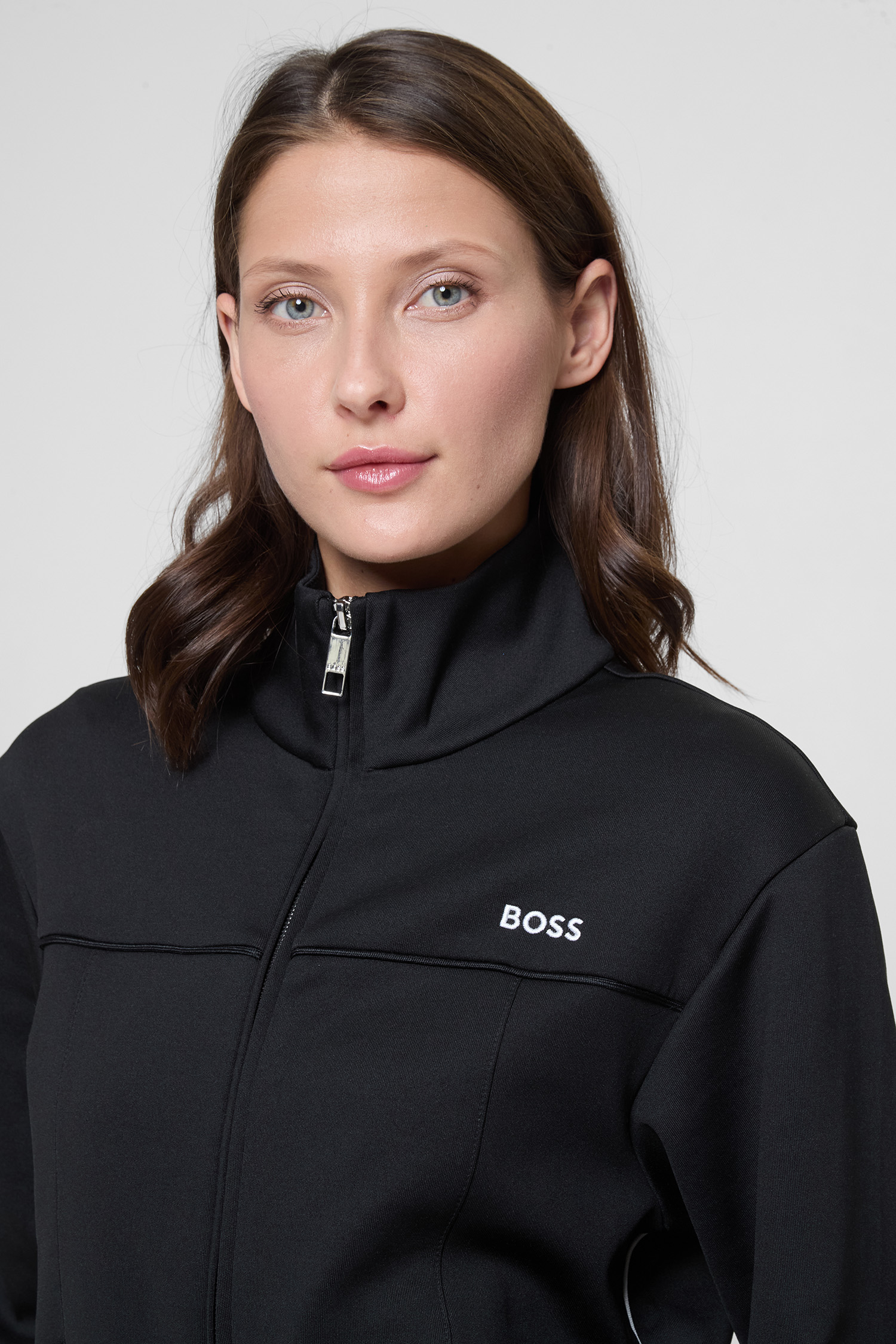 Жіноча чорна спортивна кофта BOSS 50544177;001