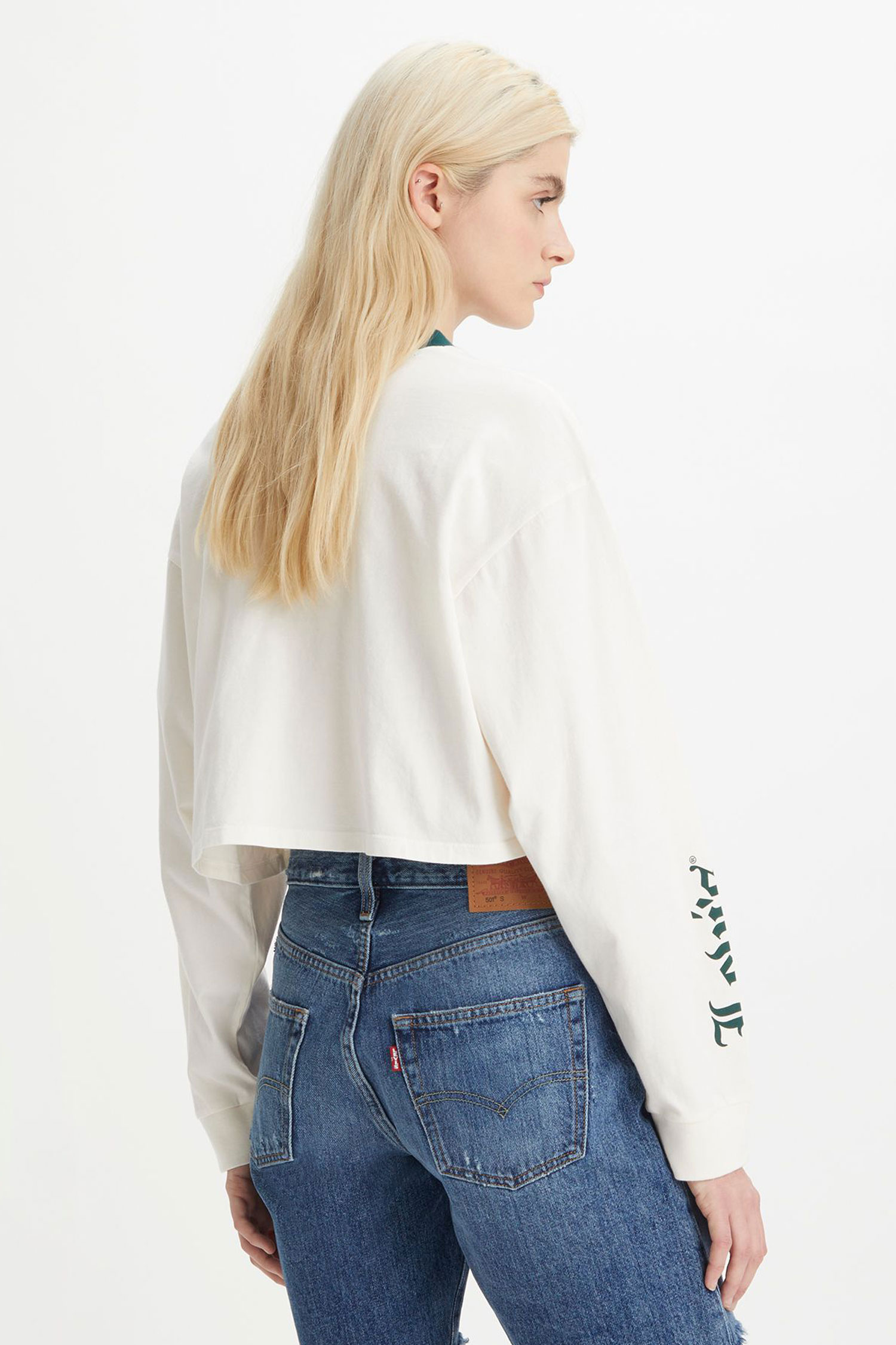 Жіночий білий лонгслів Levi’s® A3525;0013