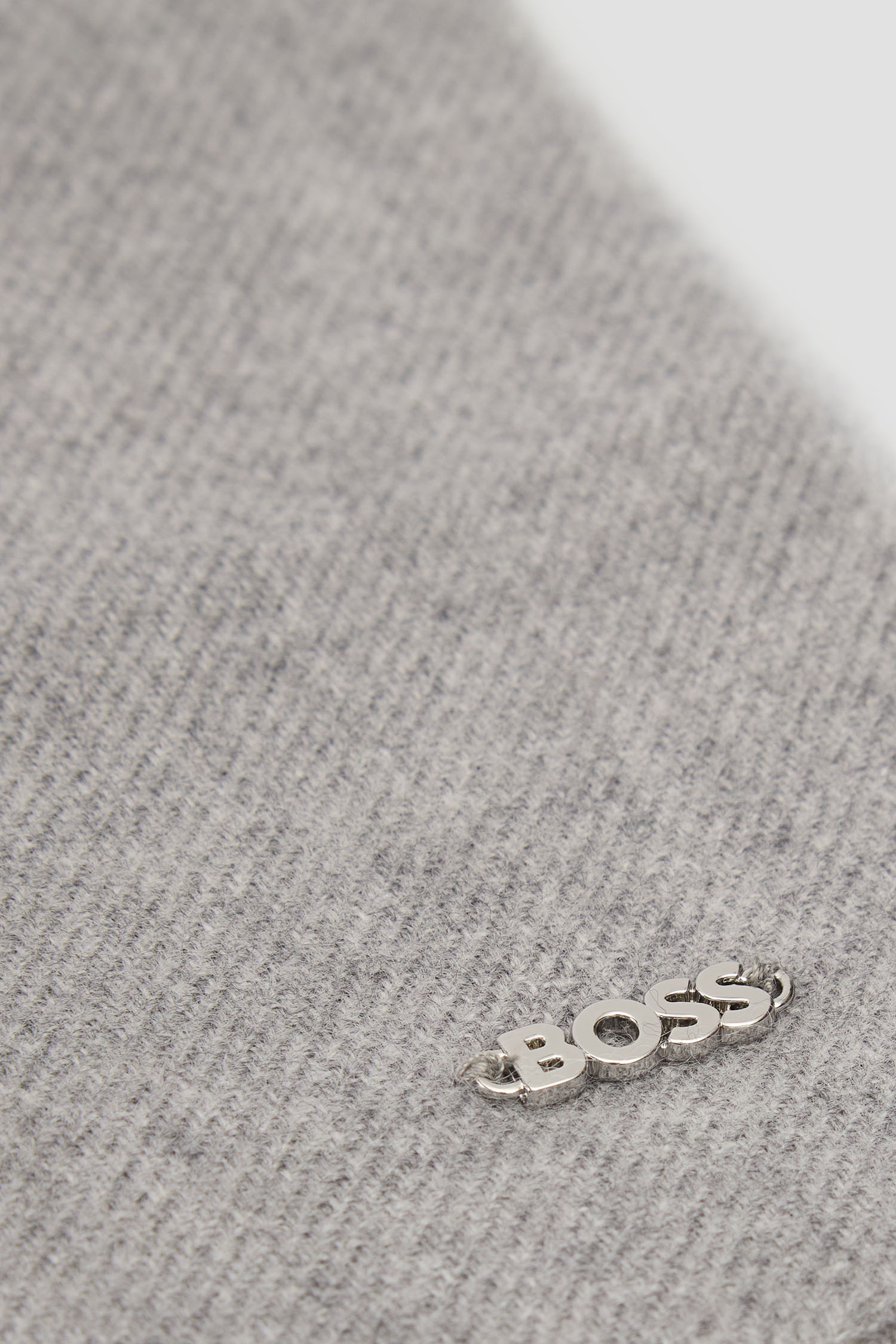 Жіночий сірий вовняний шарф BOSS 50517216;058