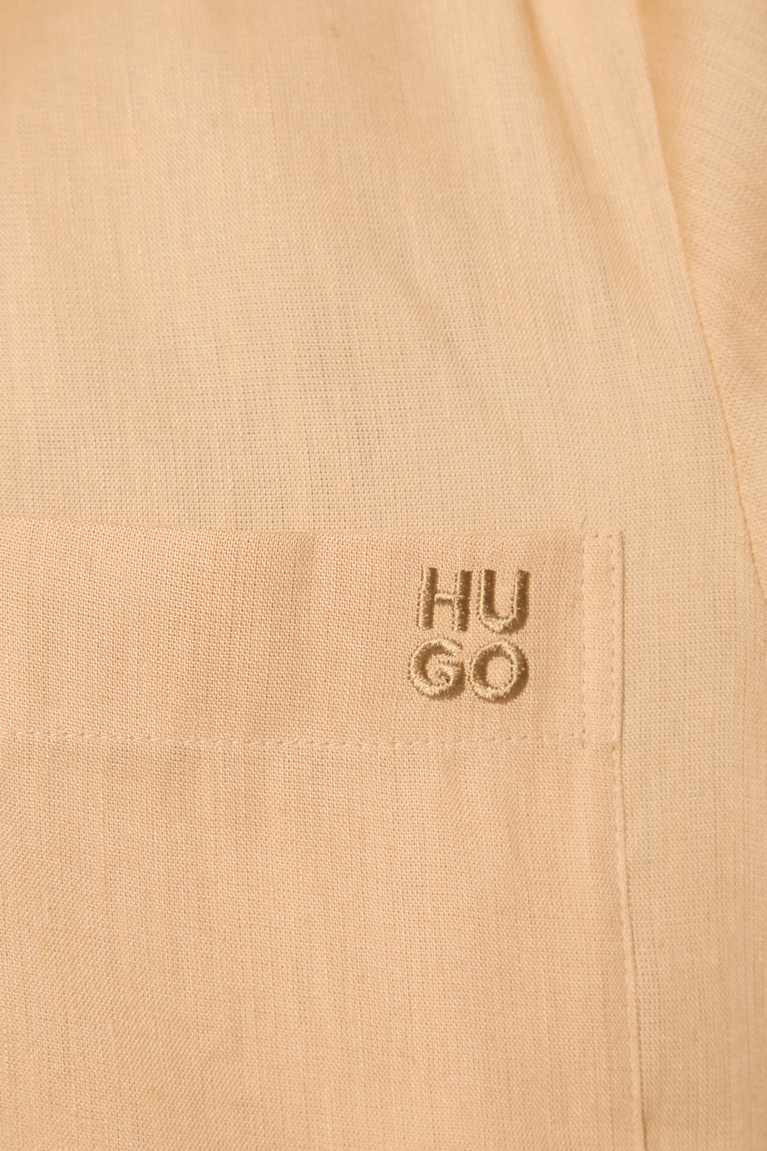 Женская персиковая льняная рубашка HUGO 50539750;296