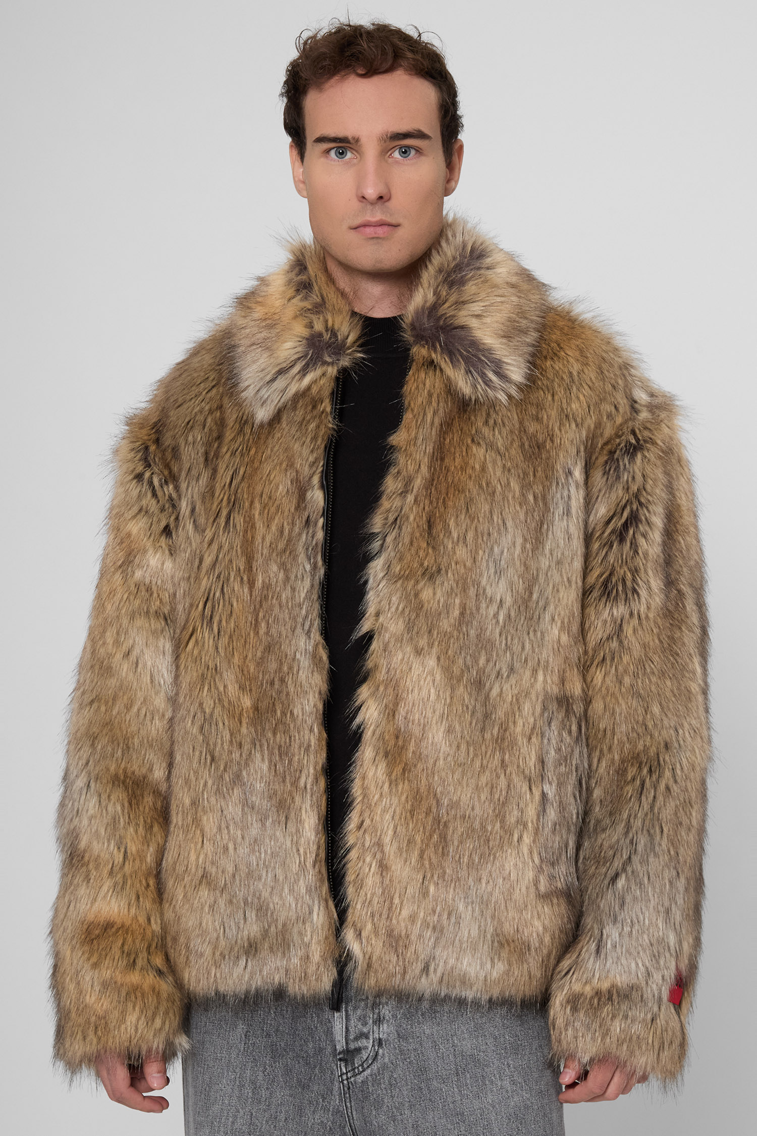 Мужская бежевая шуба HUGO 50546592;233