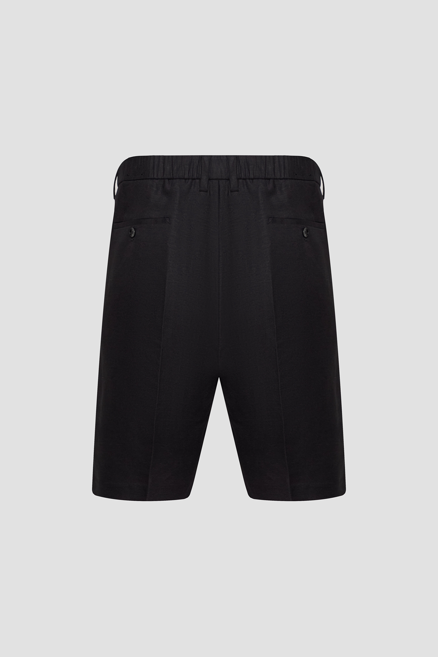 Мужские черные льняные шорты Antony Morato MMSH00214.FA900135;9000