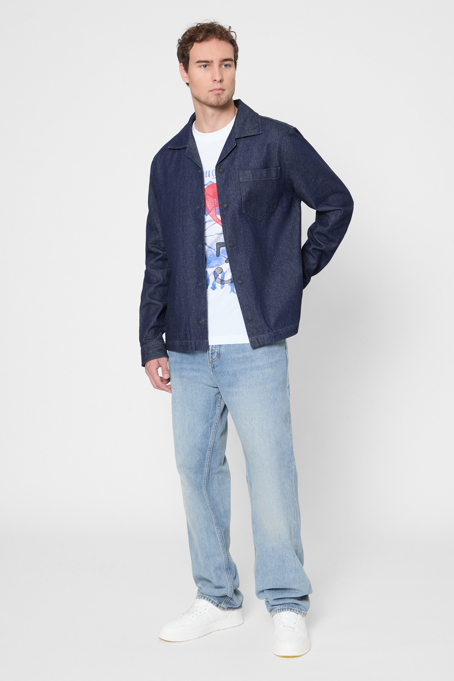 Мужские голубые джинсы HUGO BLUE 50541721;443