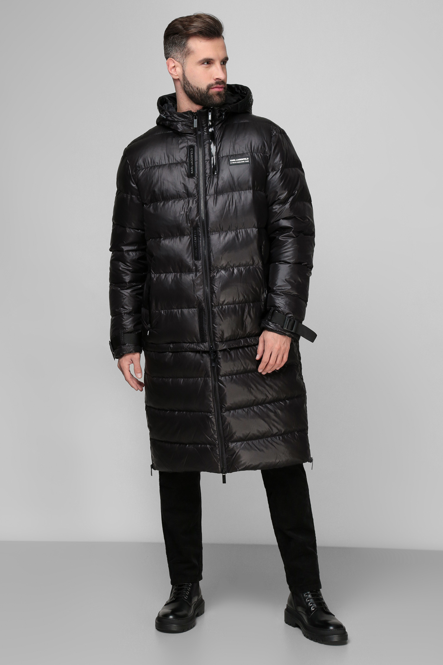 Мужской черный пуховик Karl Lagerfeld 512503.455000;990