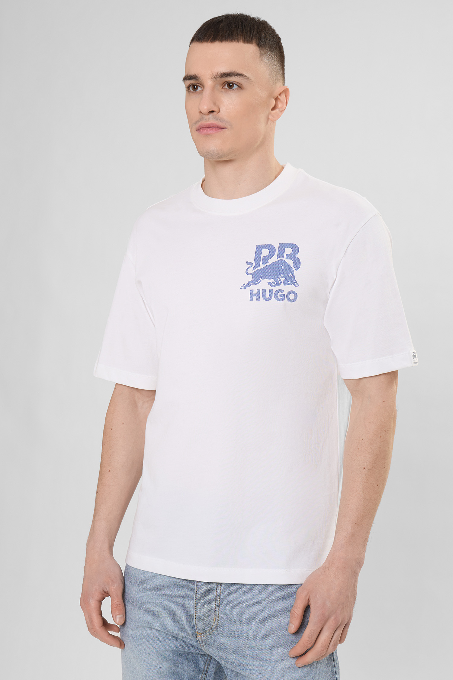 Чоловіча біла футболка HUGO 50564572;100