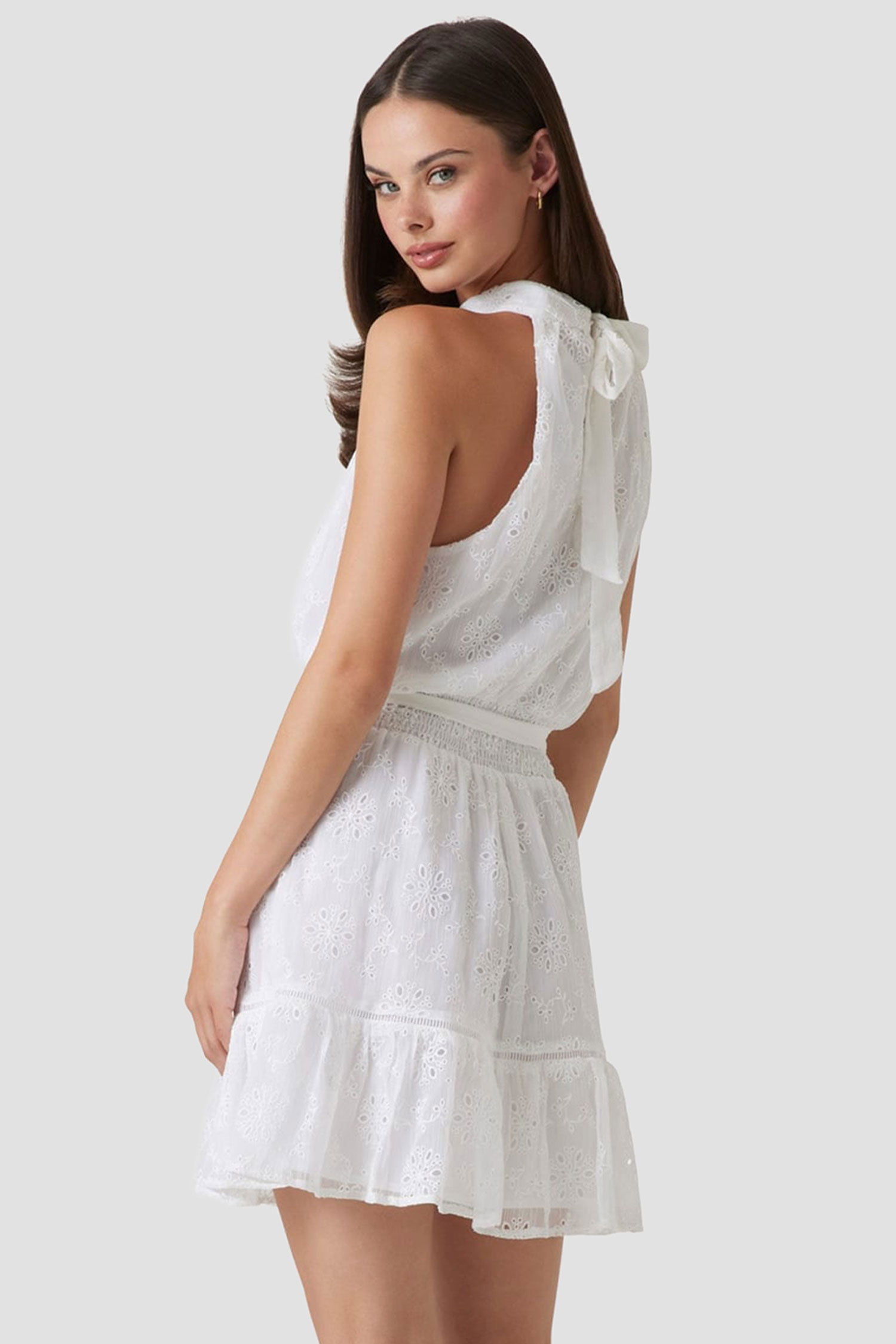 Женское белое платье Guess W5GK15.W0WA2;G011