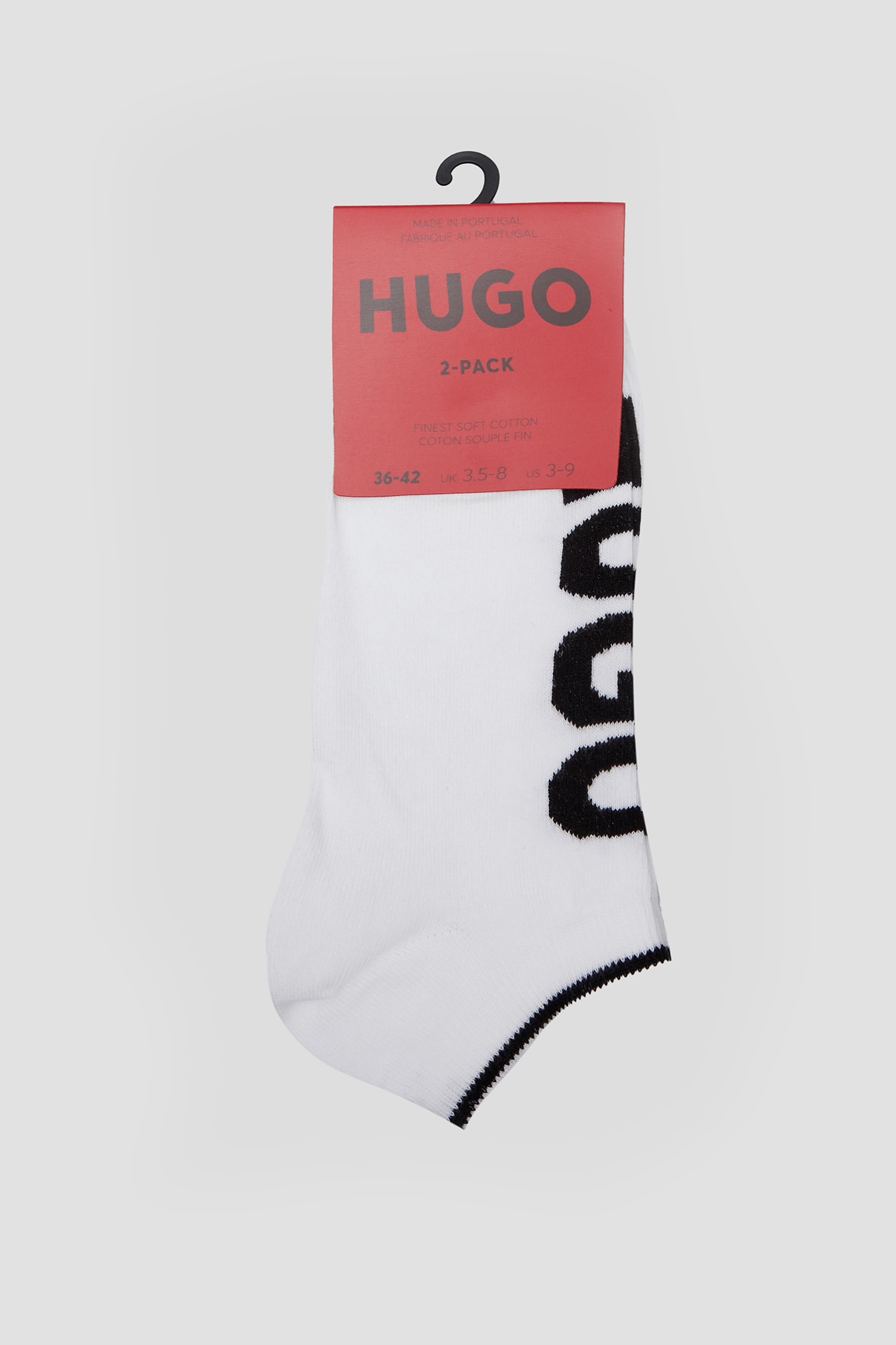 Женские белые носки (2 пары) HUGO 50469274;100