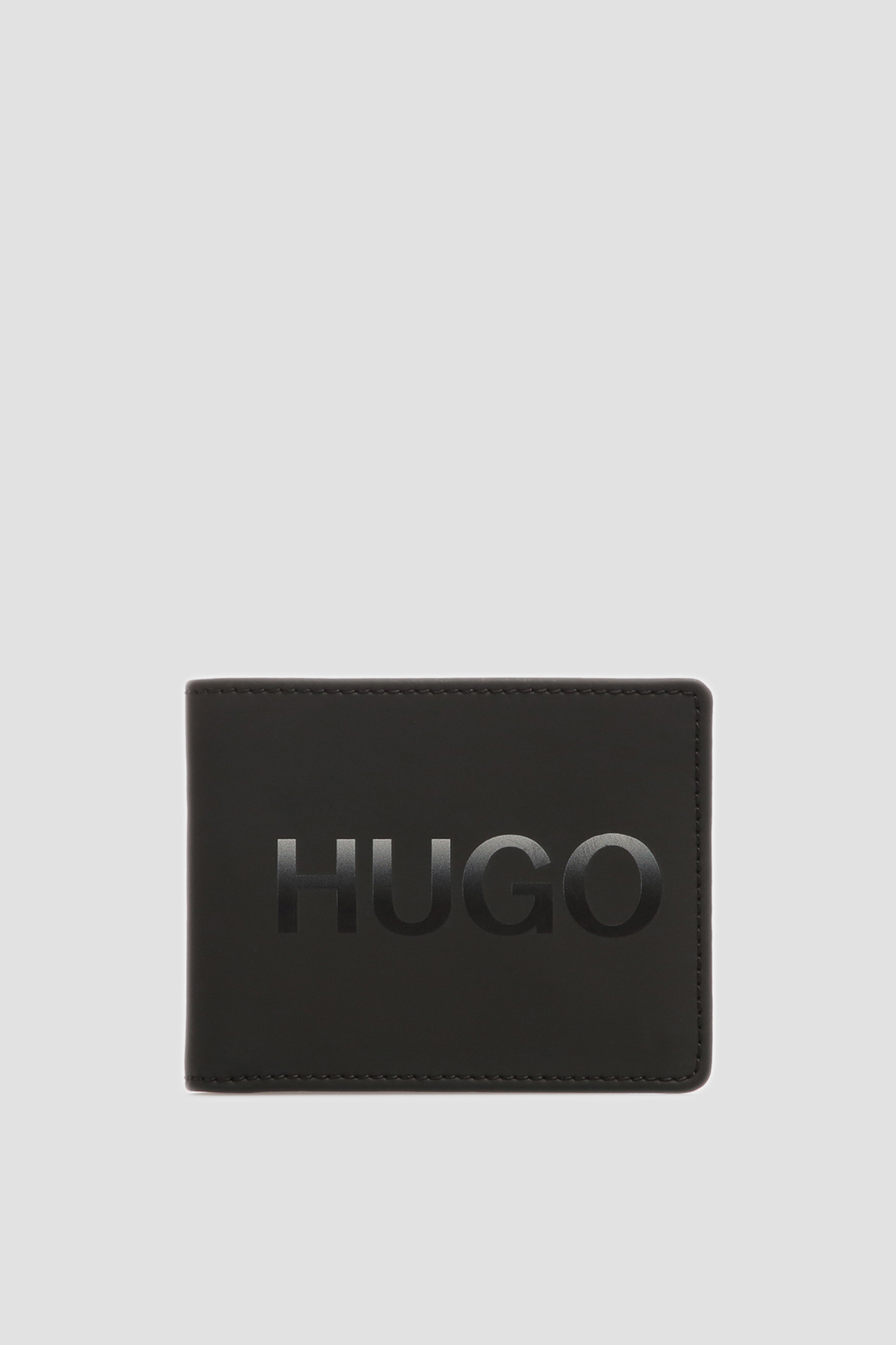 Чоловічий чорний шкіряний гаманець HUGO 50421257;001