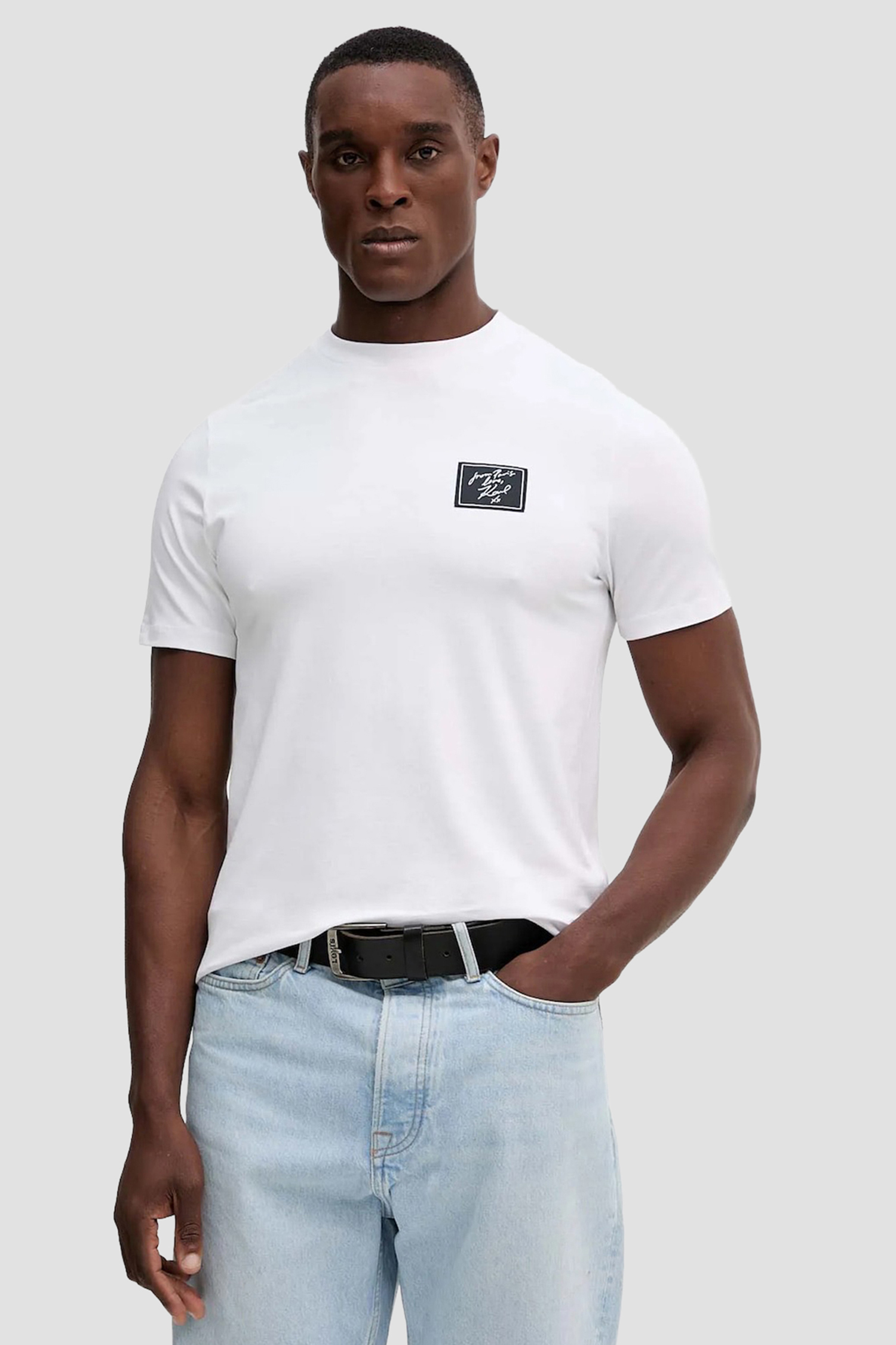 Мужская белая футболка Karl Lagerfeld 554235.755421;10