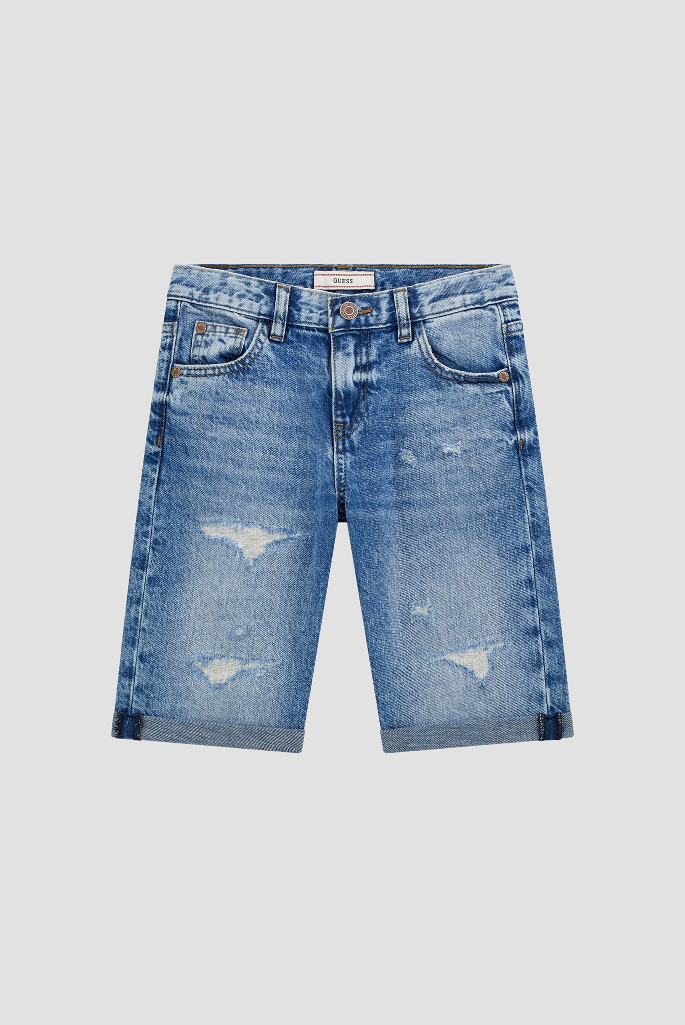 Детские синие джинсовые шорты Guеss Kids L5GD00.D41E0;LNWL