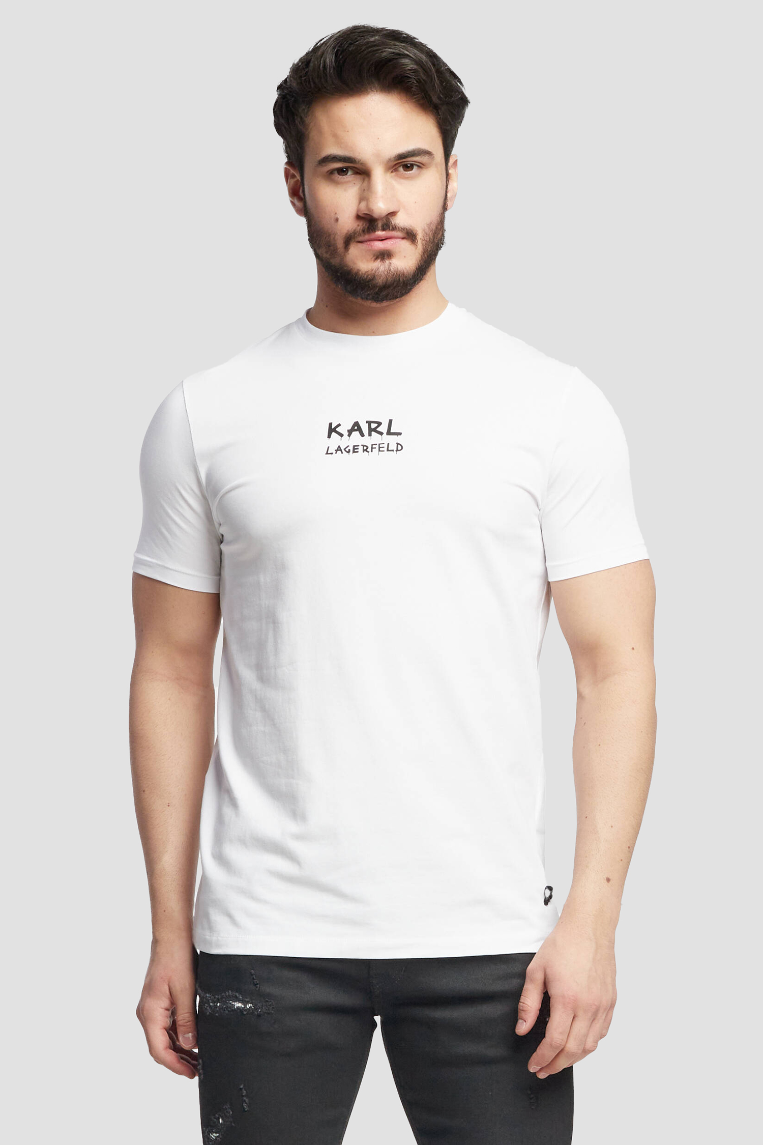 Мужская белая футболка Karl Lagerfeld 521221.755063;10
